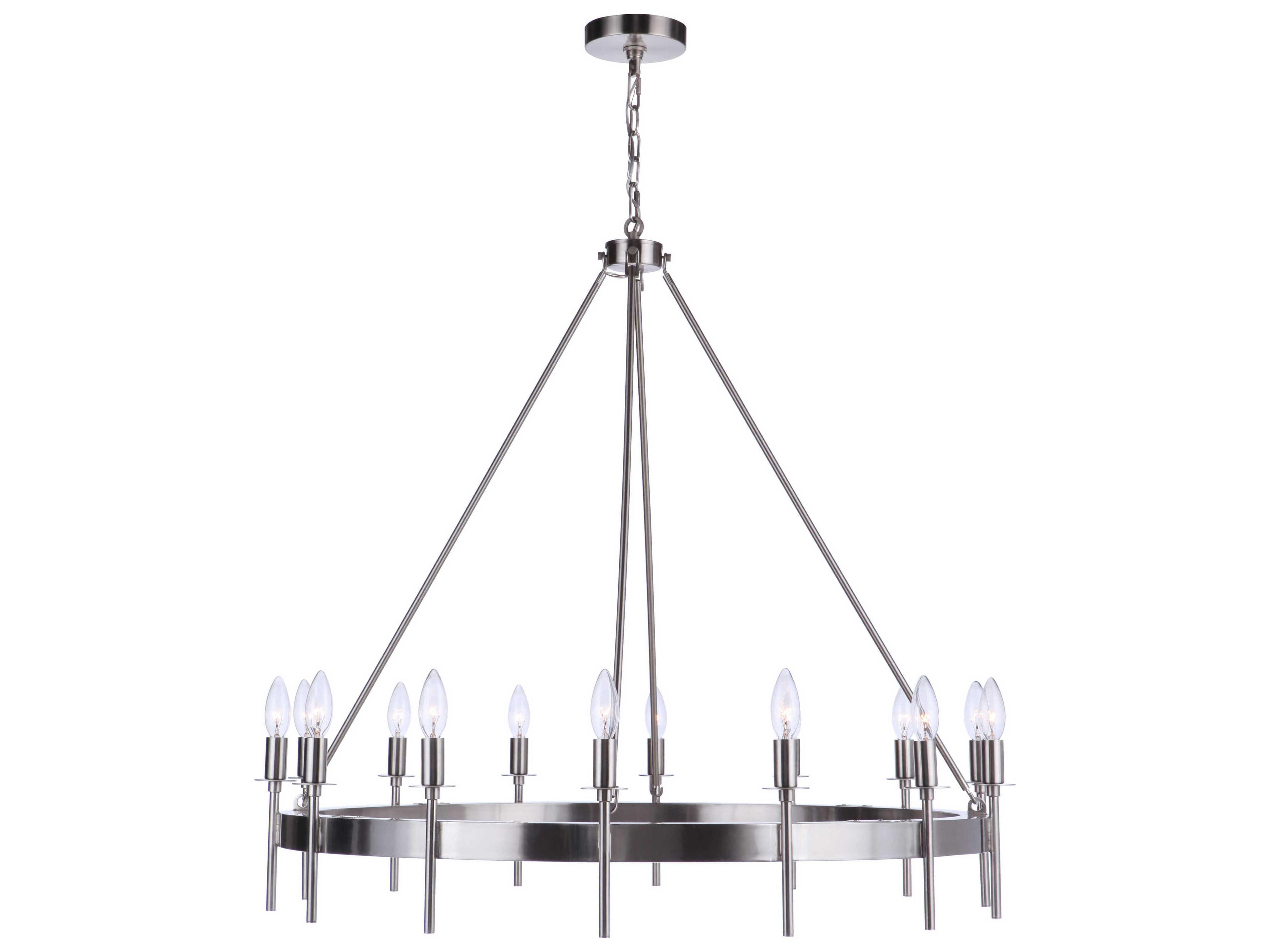 Craftmade Larrson 14-Light Brushed Polished Nickel Chandelier