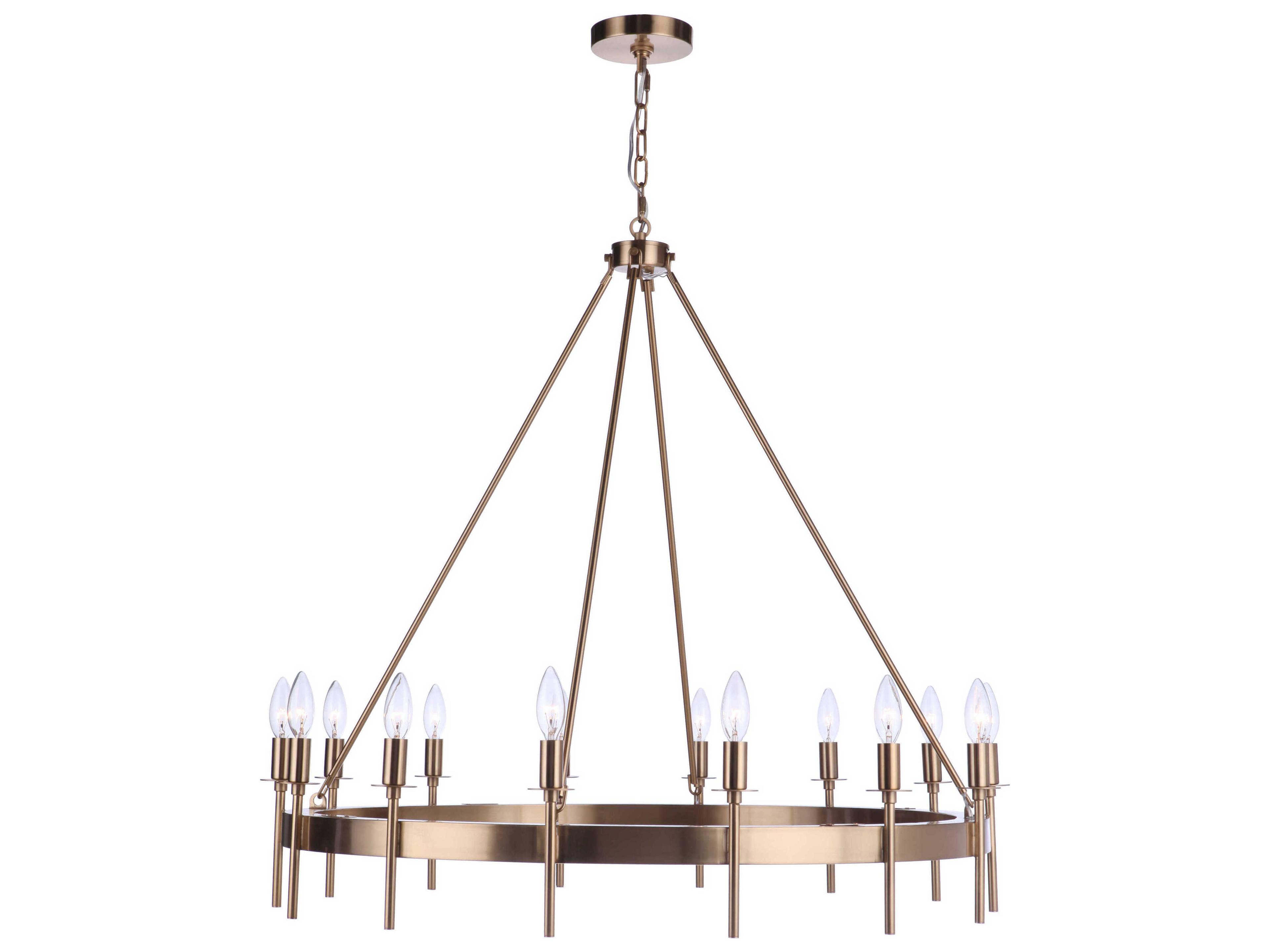 Craftmade Larrson 14-Light Satin Brass Chandelier