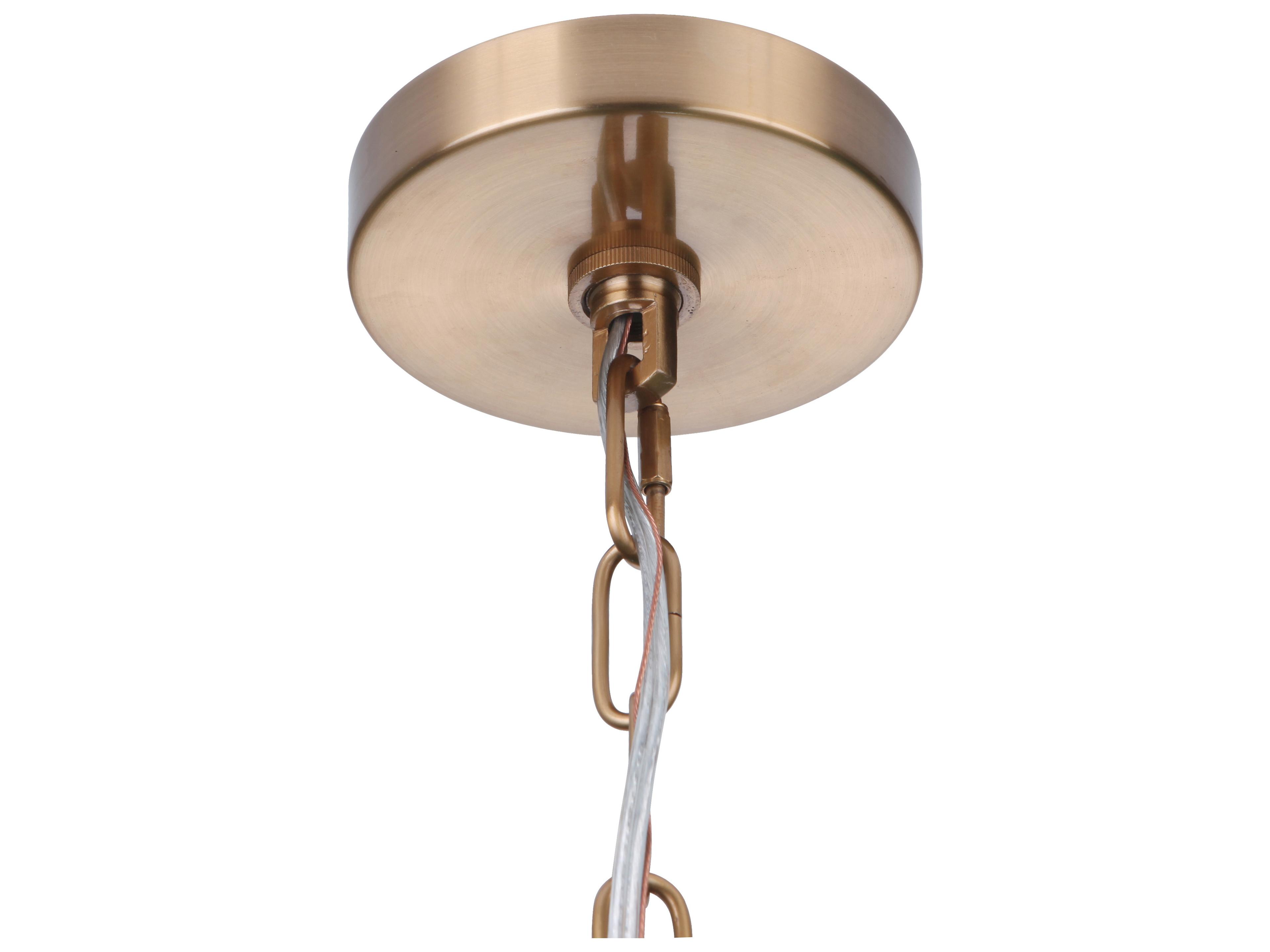 Craftmade Larrson 6-Light Satin Brass Candelabra Chandelier