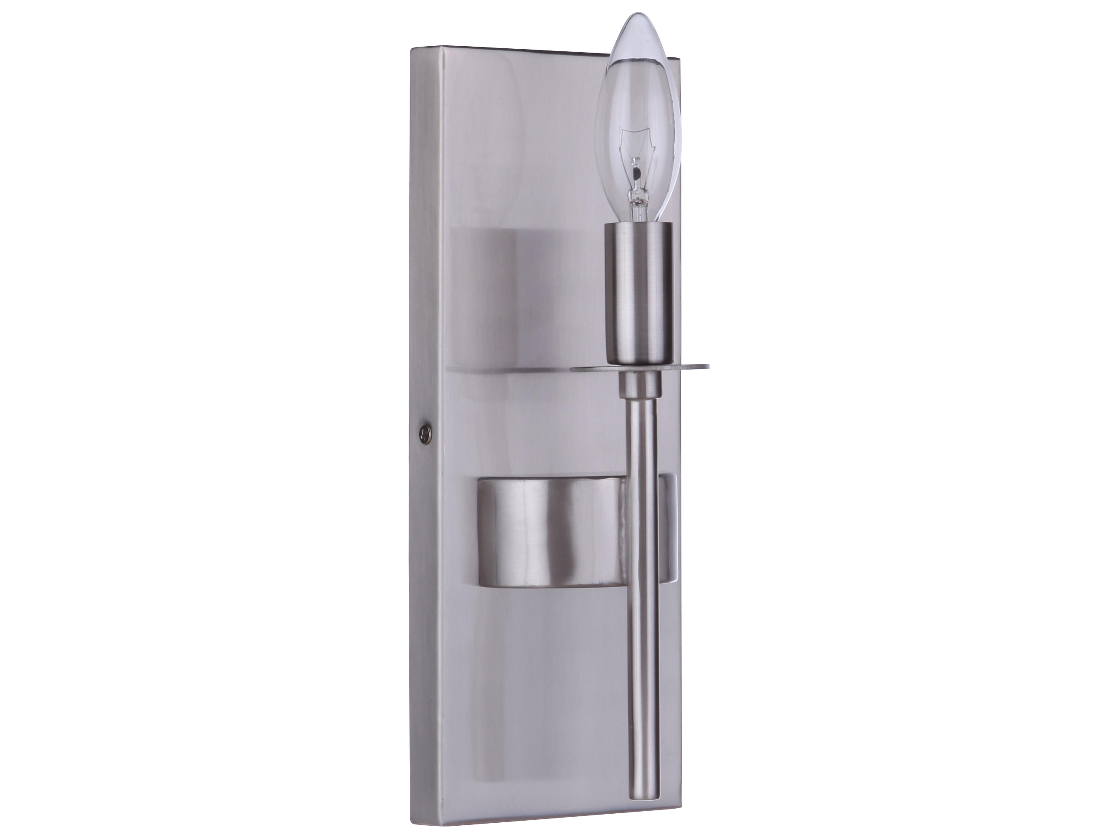 Larrson 1-Light Brushed Polished Nickel Wall Sconce