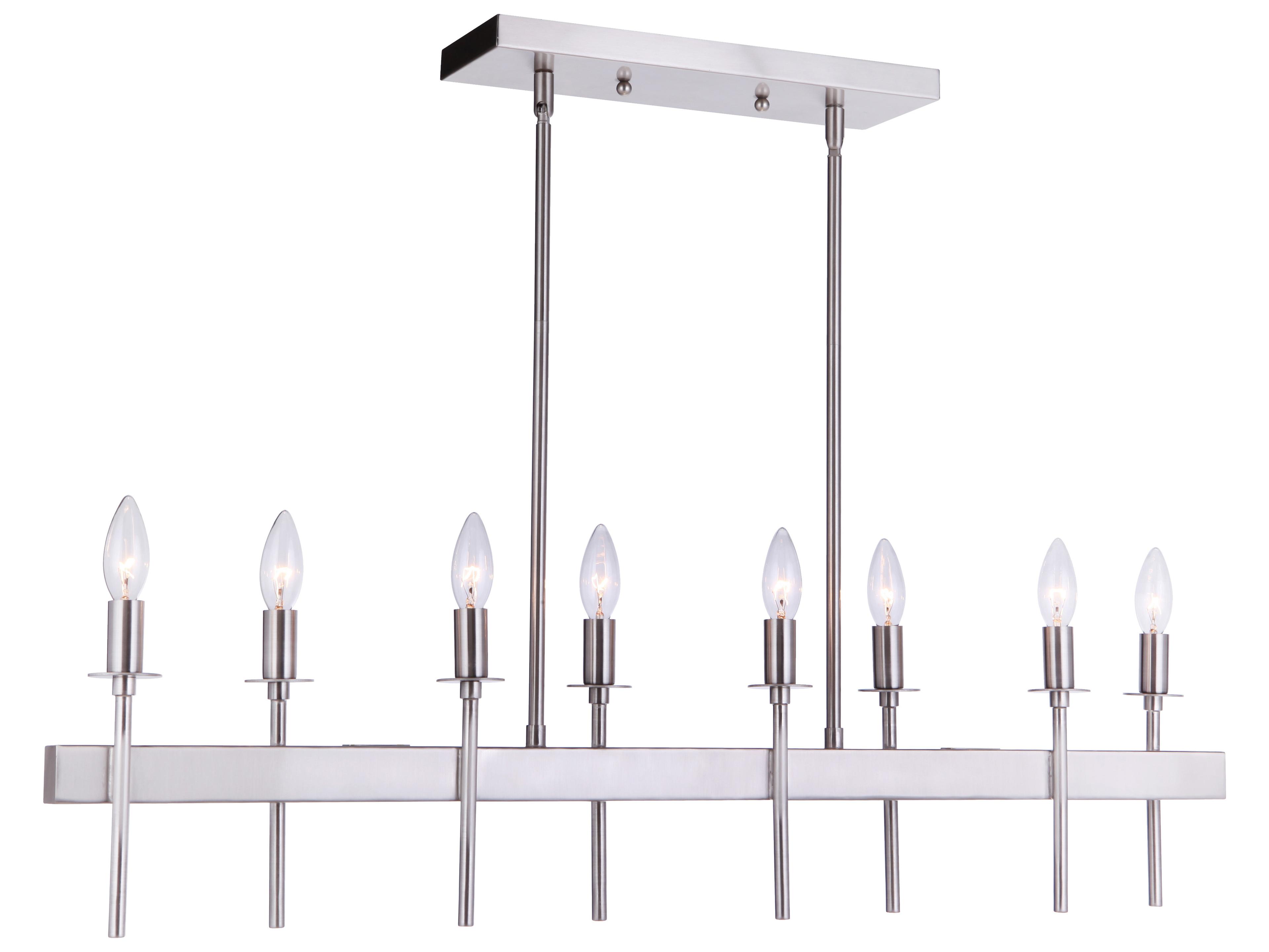 Craftmade Larrson 8-Light Brushed Polished Nickel Island Pendant