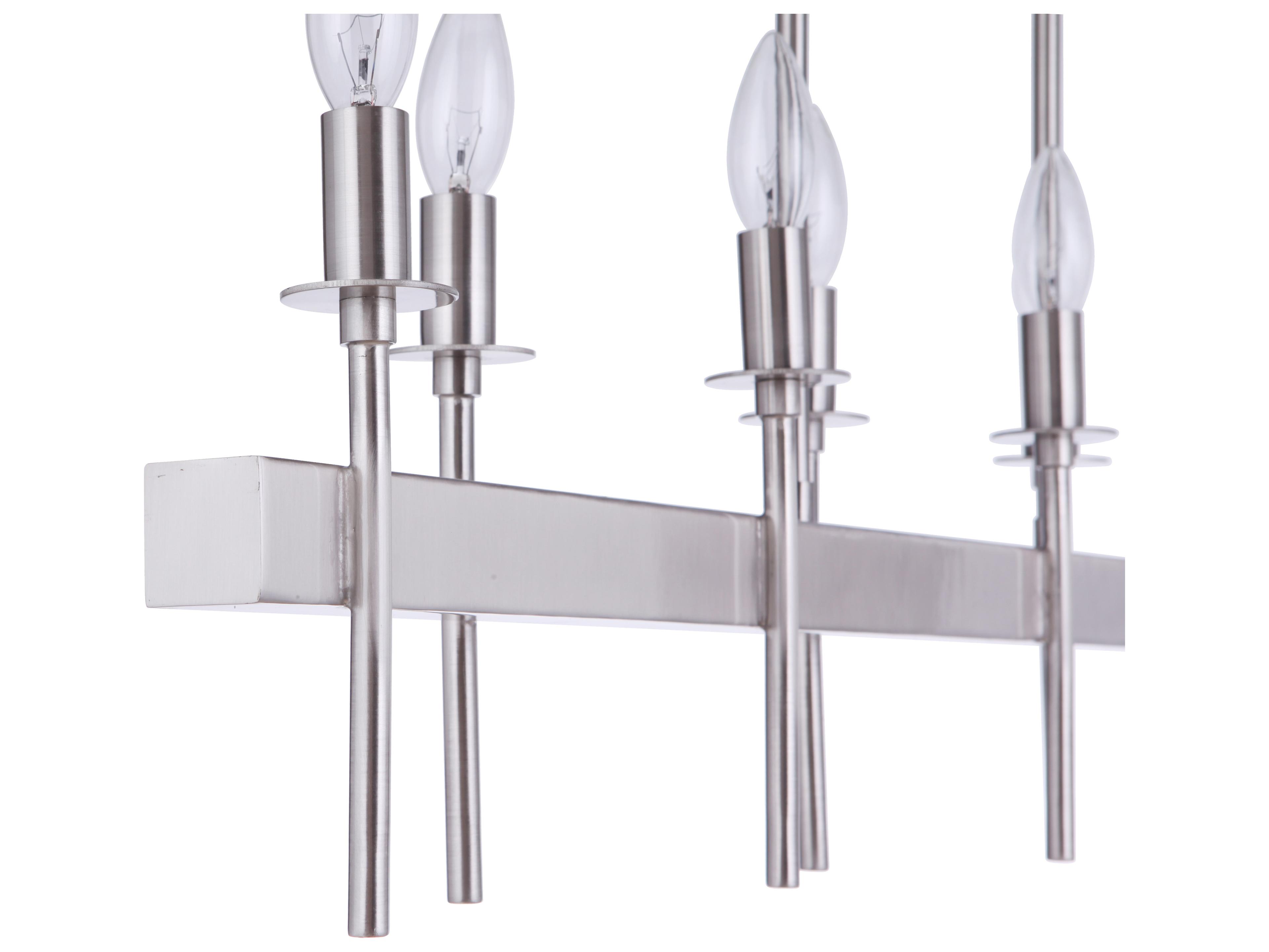 Craftmade Larrson 8-Light Brushed Polished Nickel Island Pendant