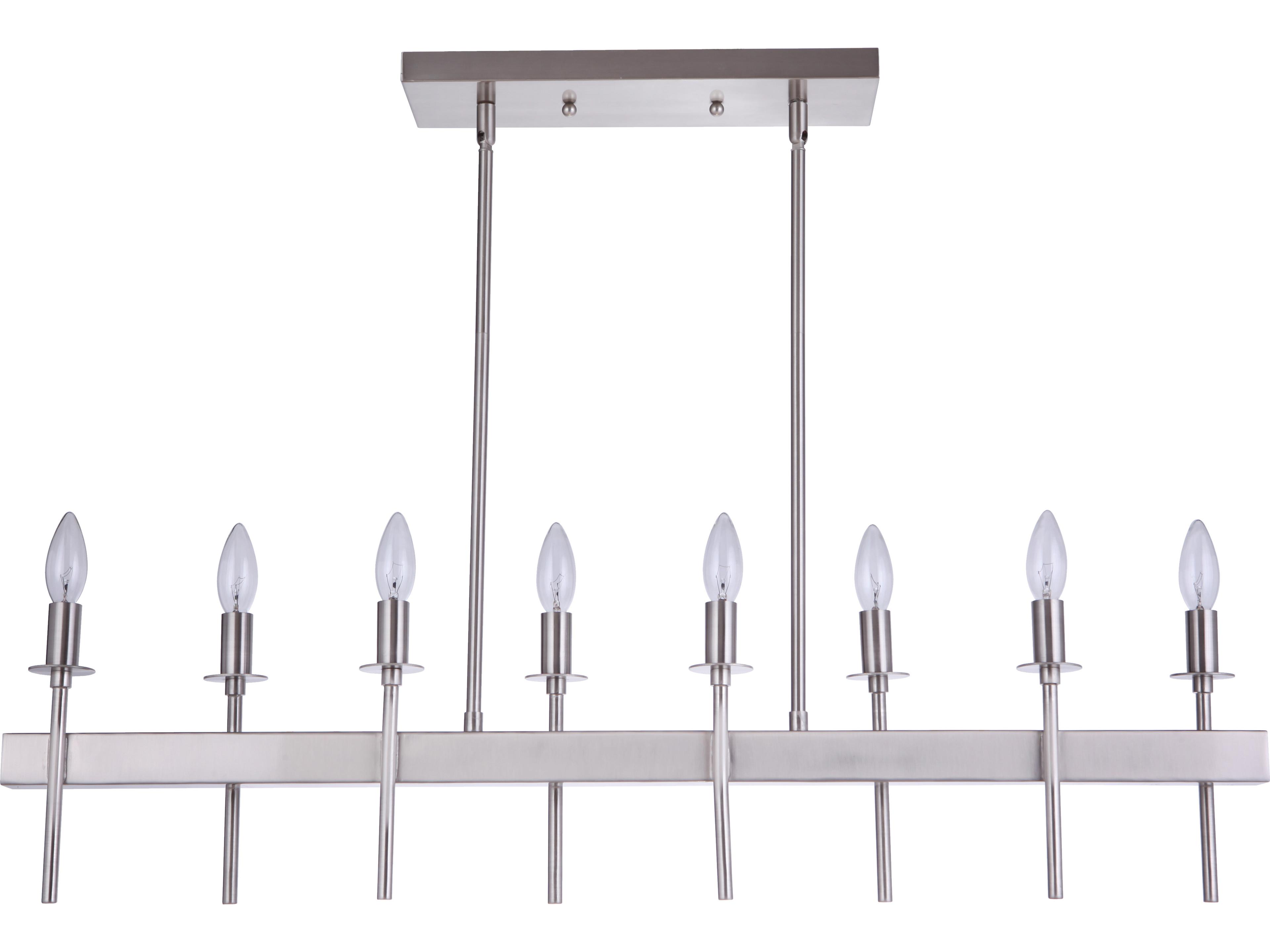 Craftmade Larrson 8-Light Brushed Polished Nickel Island Pendant