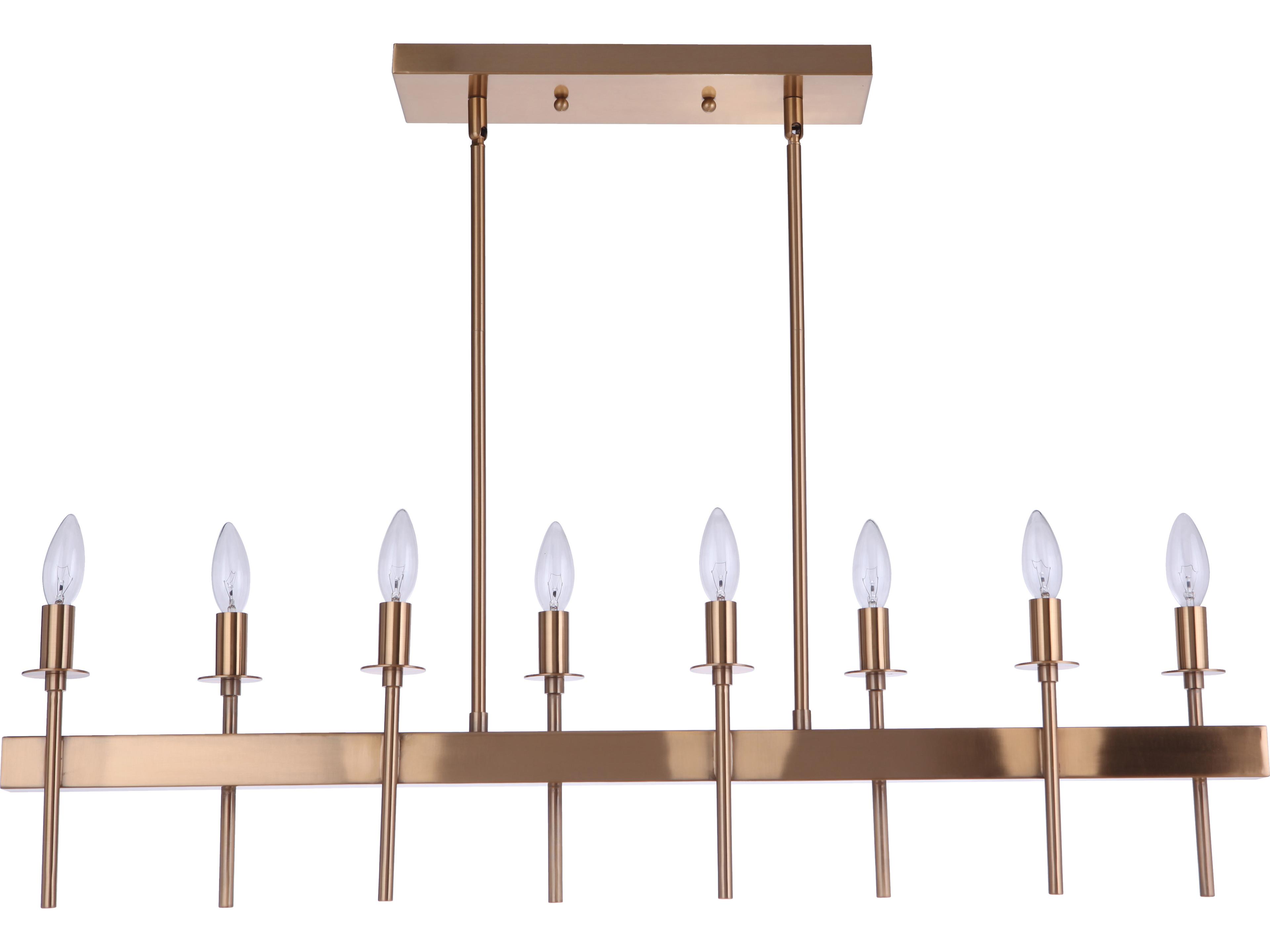 Larrson 8-Light Satin Brass Island Pendant