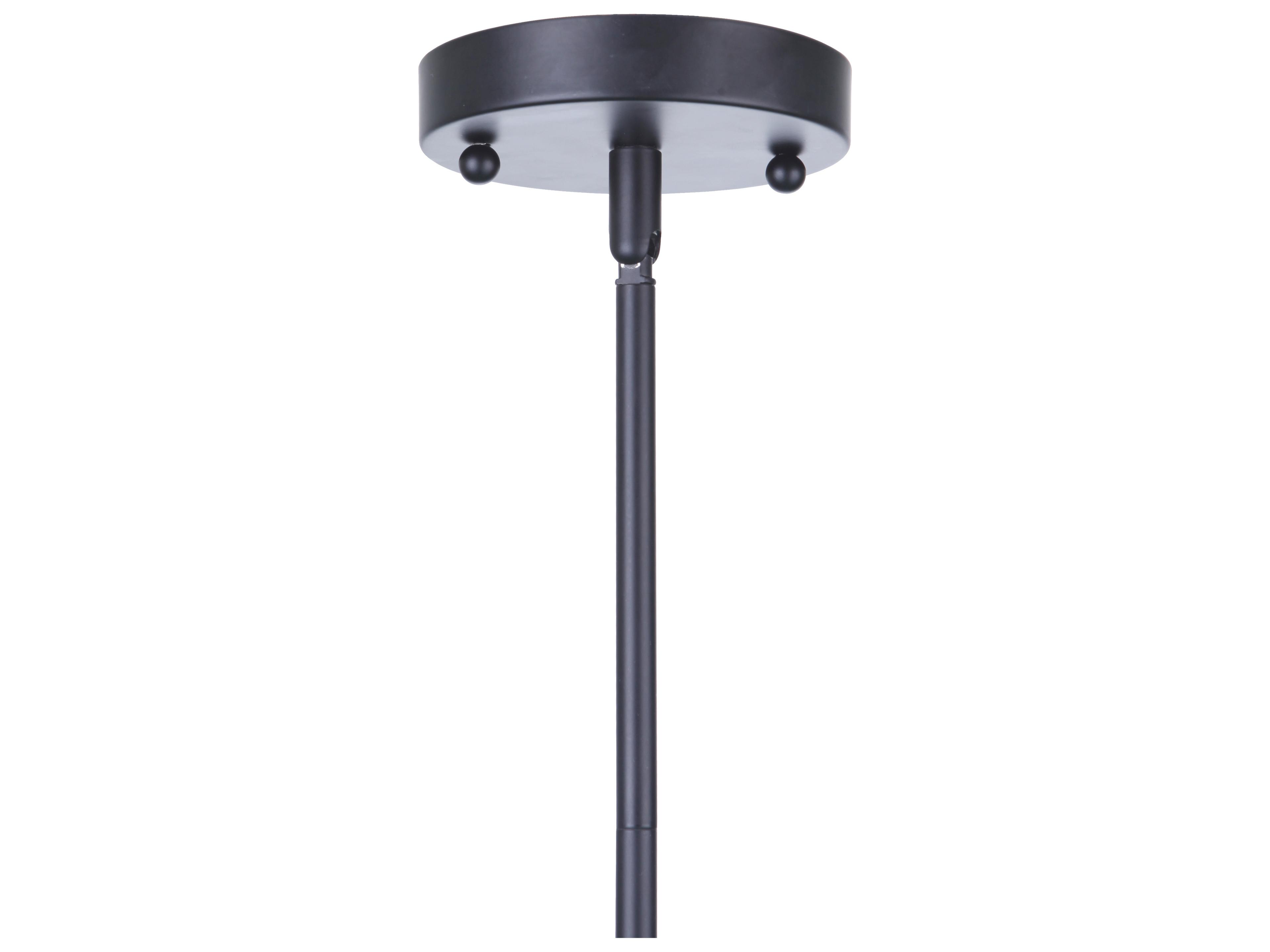 Craftmade Larrson 2-Light Flat Black Mini Pendant