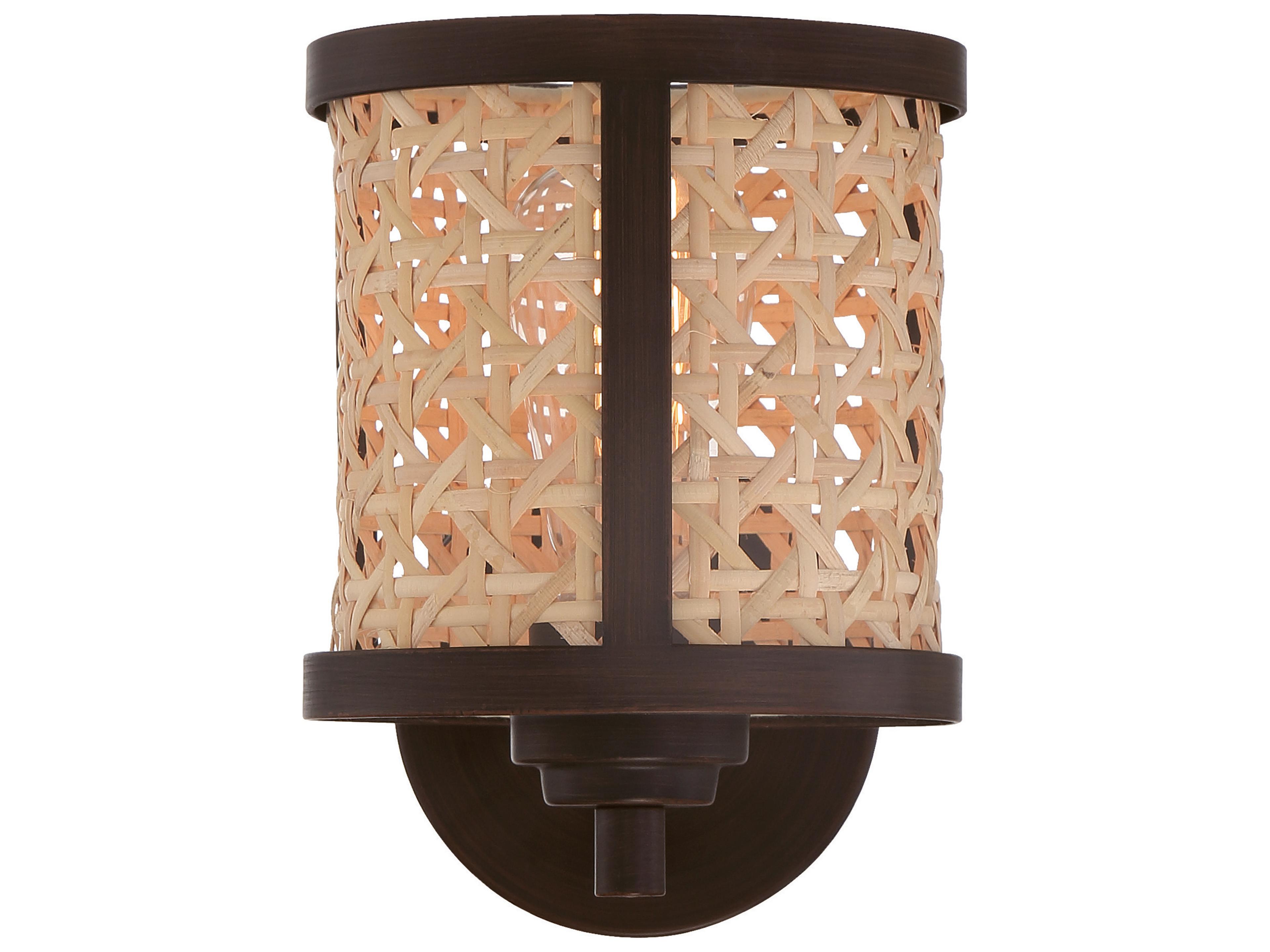 Craftmade Malaya 1-Light Aged Bronze Brushed Wall Sconce