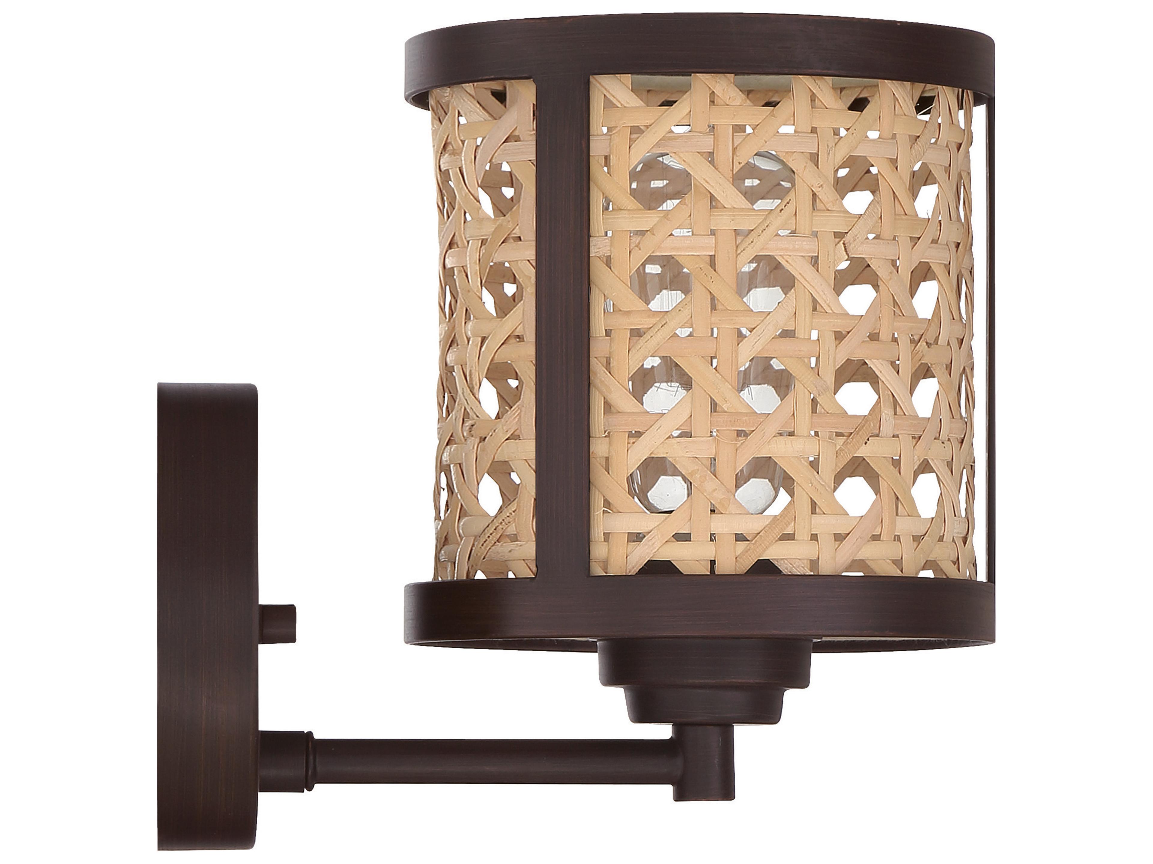 Craftmade Malaya 1-Light Aged Bronze Brushed Wall Sconce