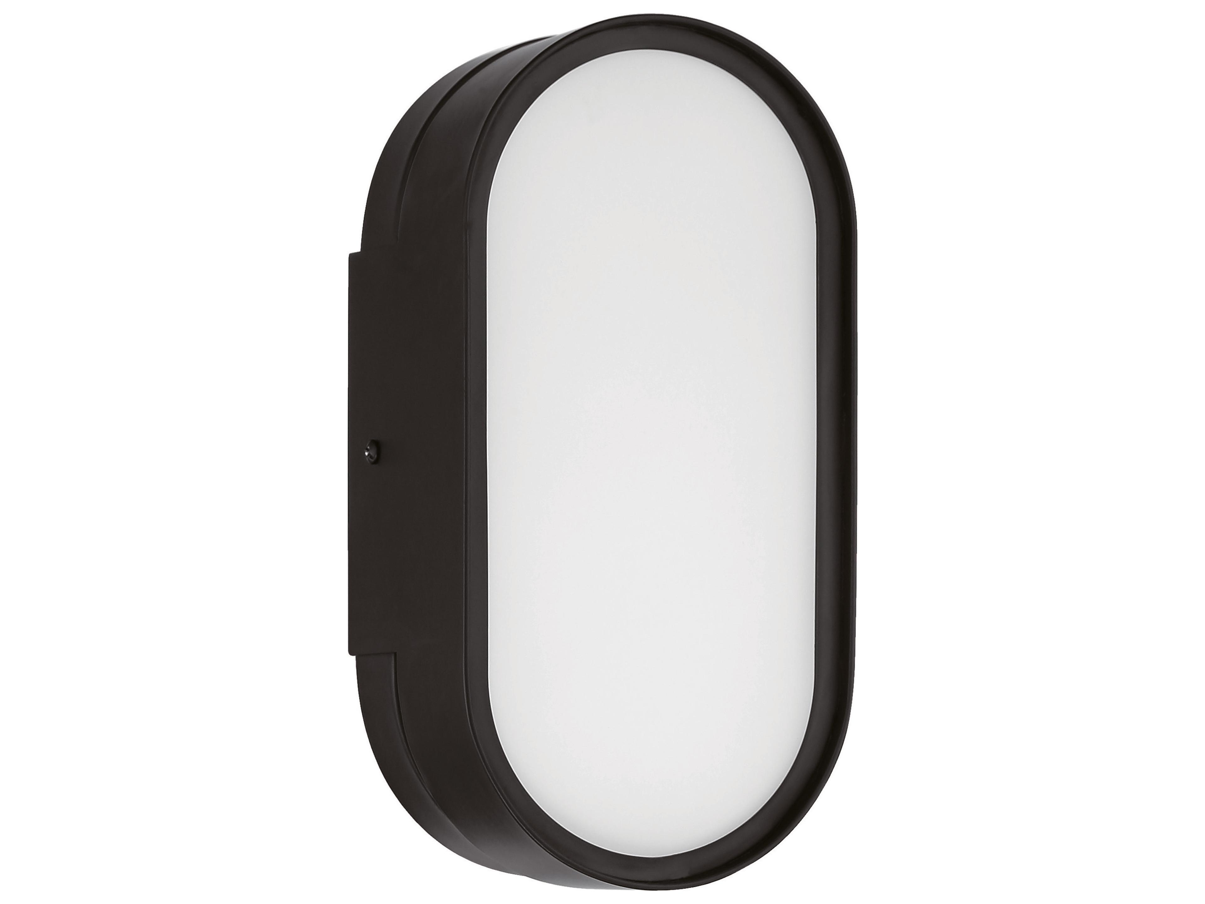 Melody 1-Light Flat Black Glass LED Wall Sconce