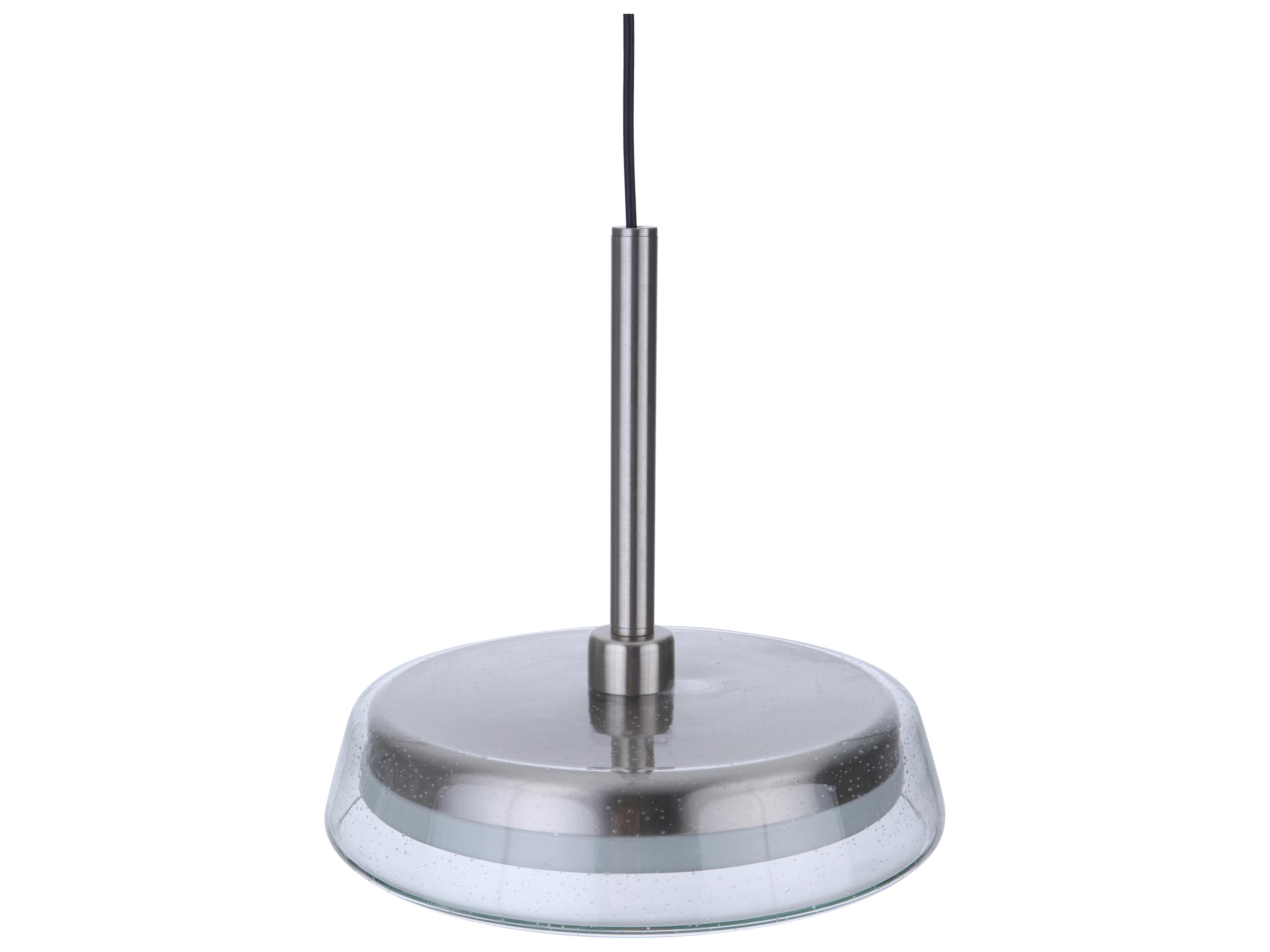 Craftmade Centric Brushed Polished Nickel Glass LED Dome Pendant