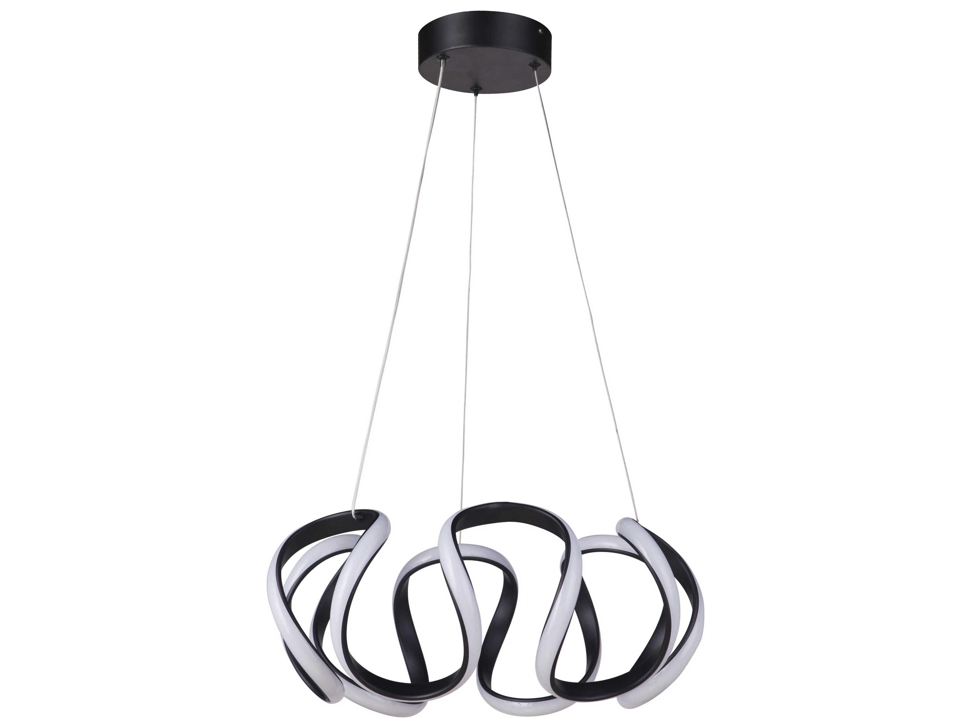 Craftmade Pulse 1-Light Flat Black LED Pendant