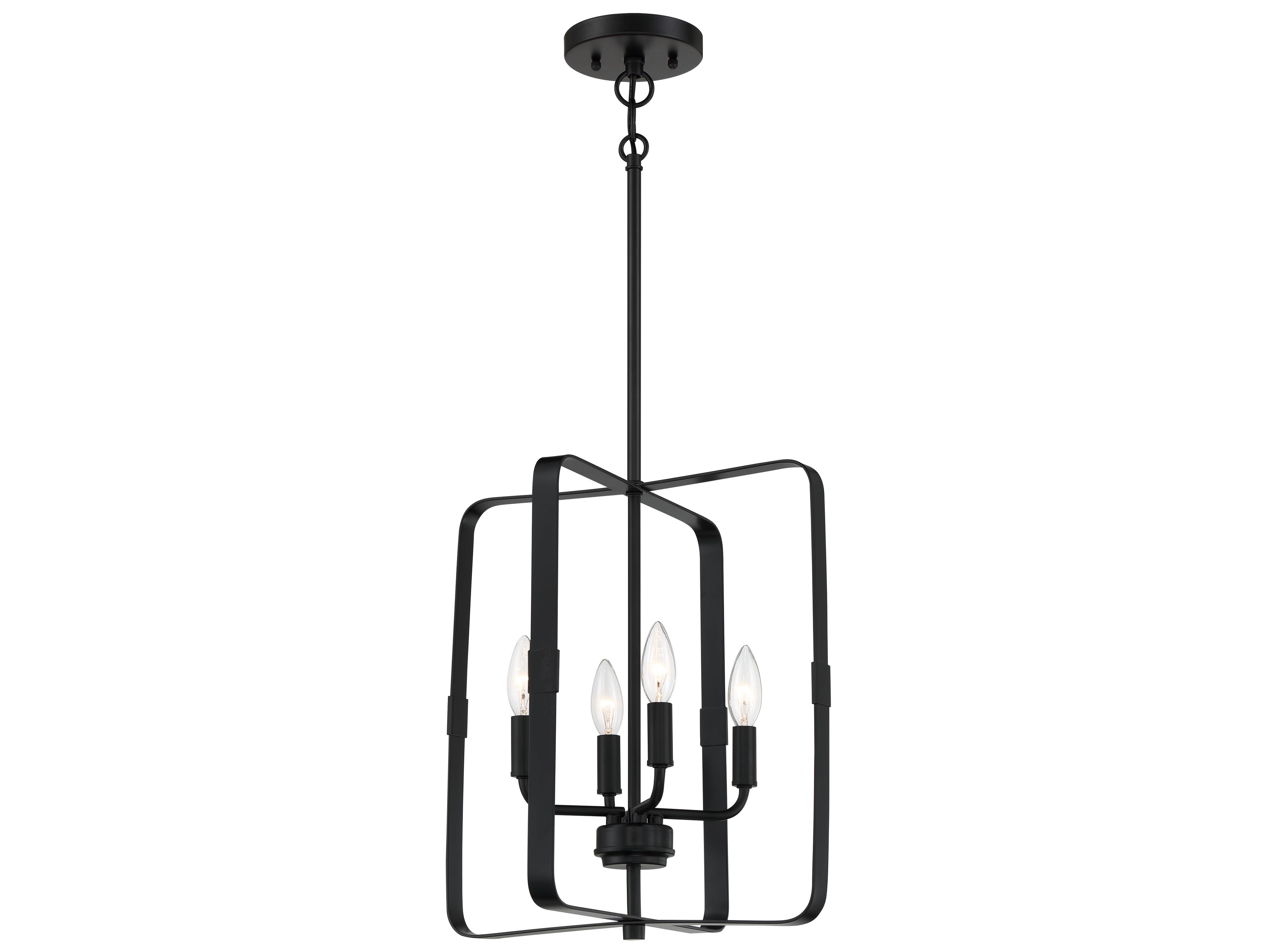 Craftmade Stowe 4-Light Flat Black Chandelier