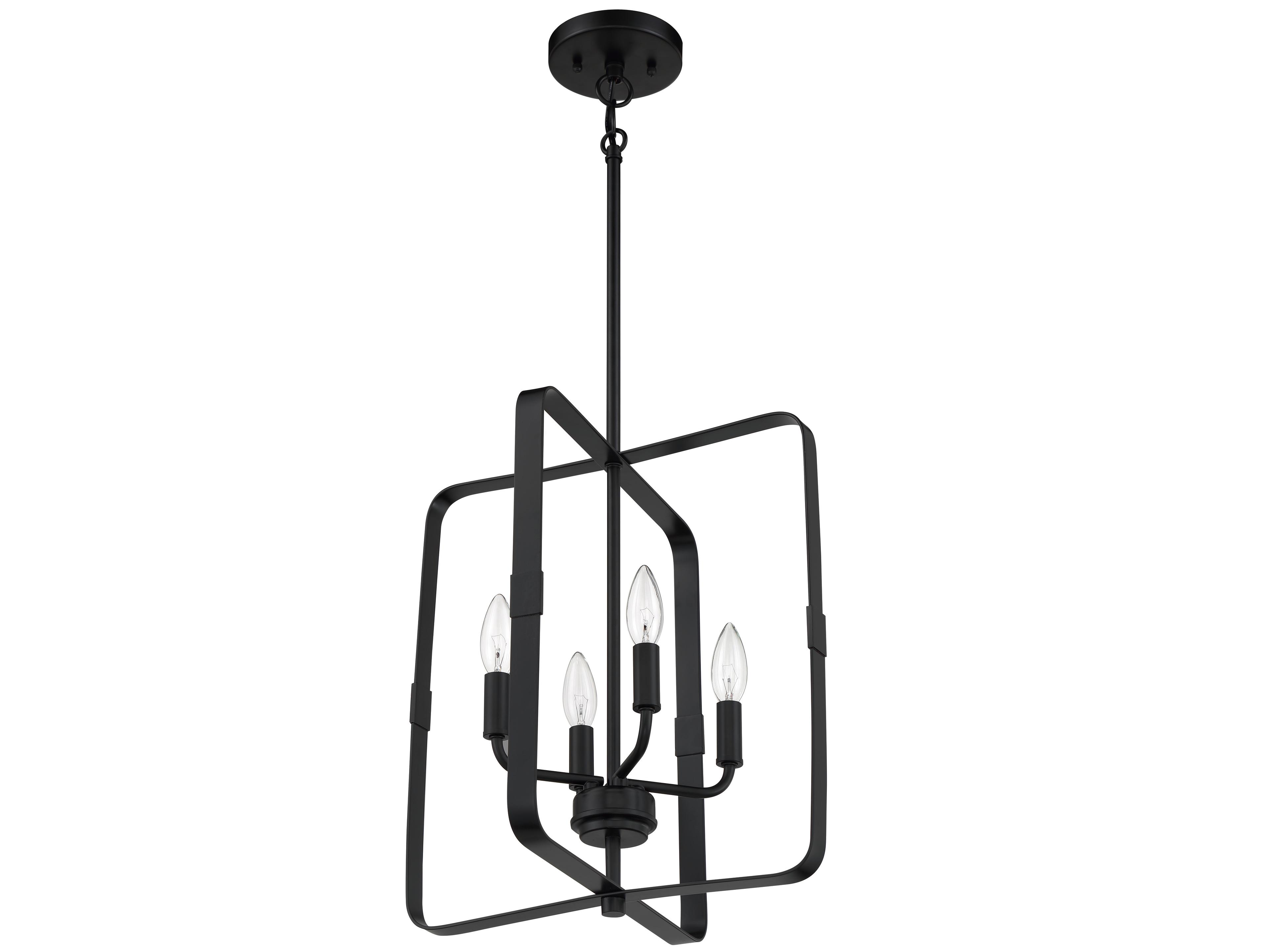 Craftmade Stowe 4-Light Flat Black Chandelier