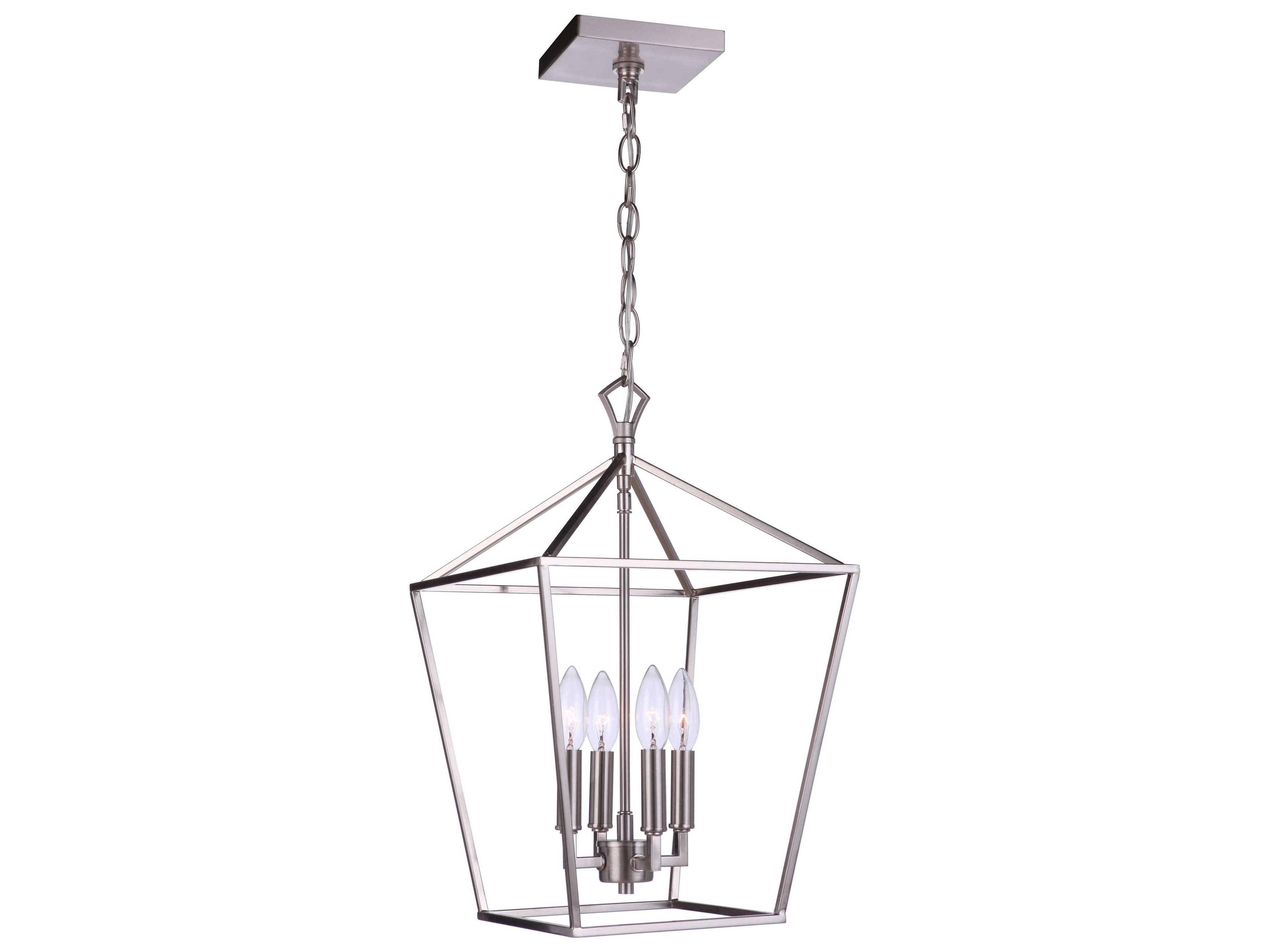Craftmade Flynt Ii 4-Light Brushed Polished Nickel Chandelier