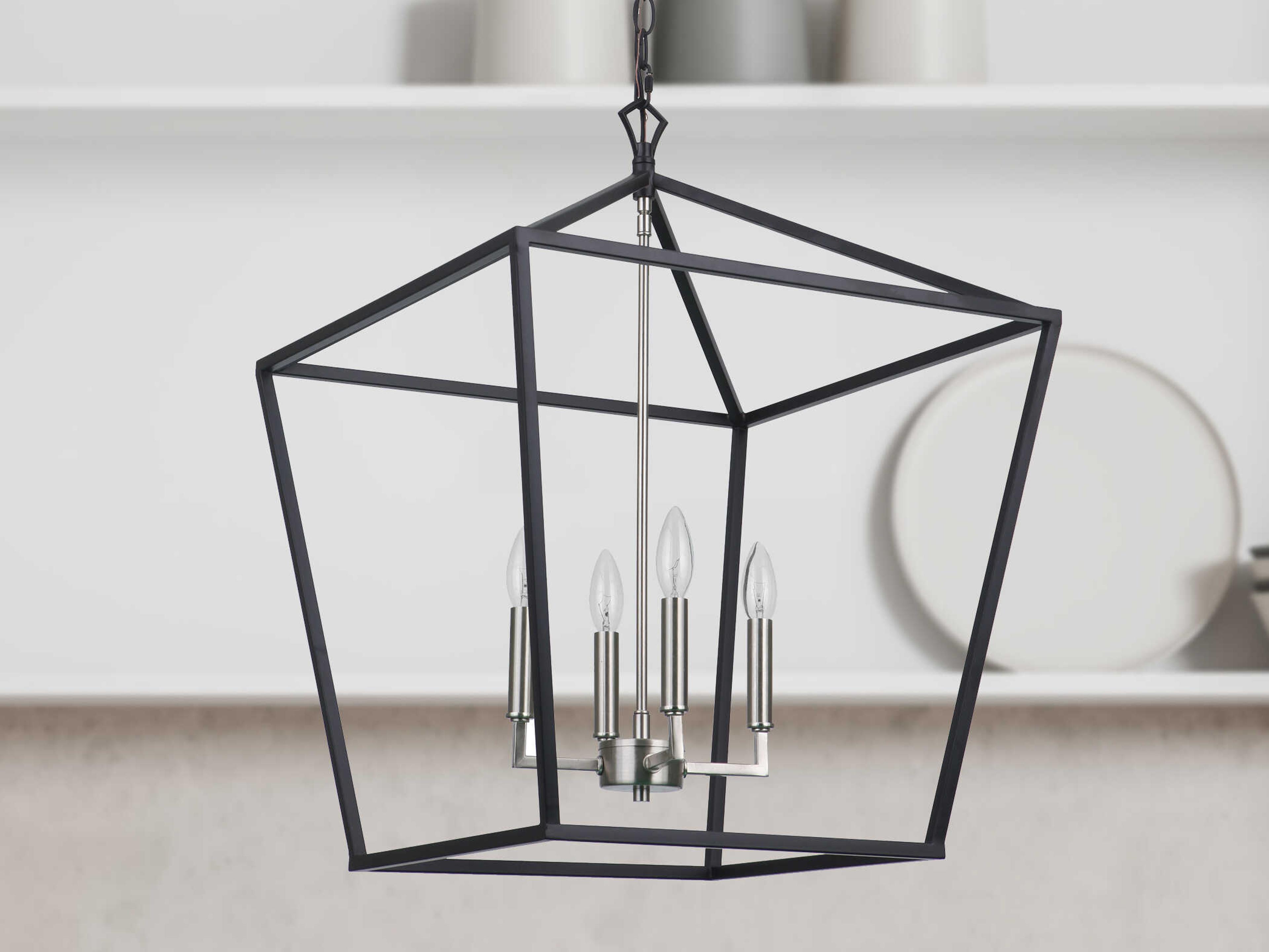 Craftmade Flynt Ii 4-Light Brushed Polished Nickel Chandelier