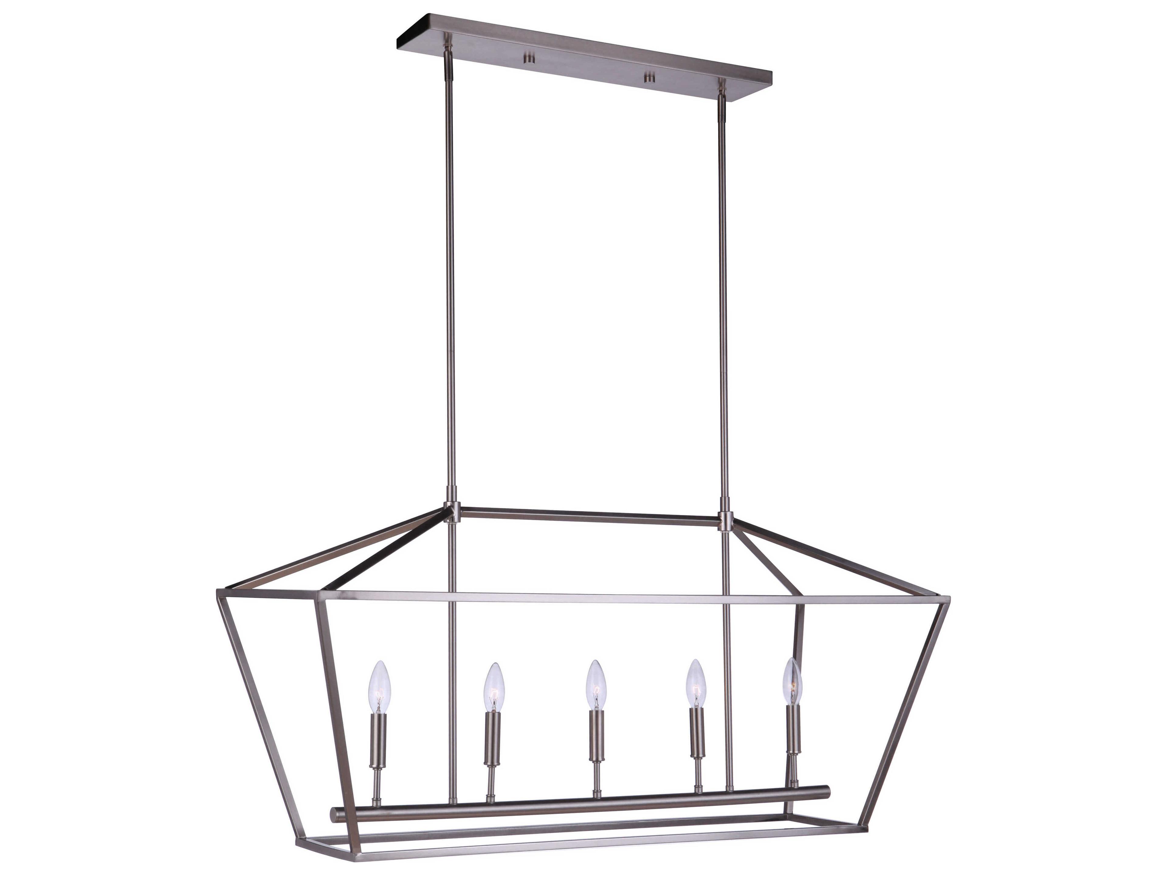 Craftmade Flynt Ii 5-Light Brushed Polished Nickel Island Pendant