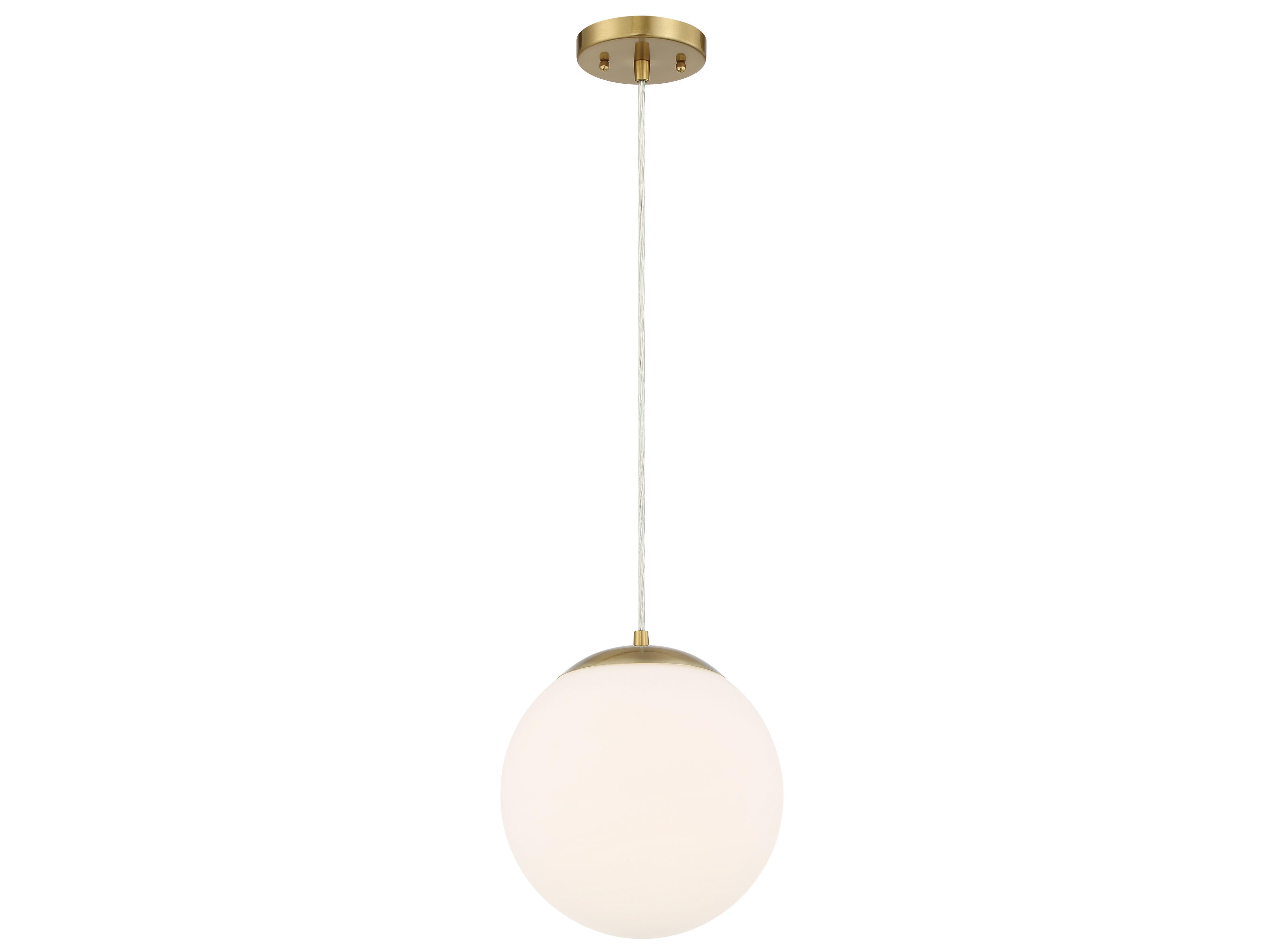 Craftmade Gaze 1-Light Satin Brass Glass Globe Mini Pendant
