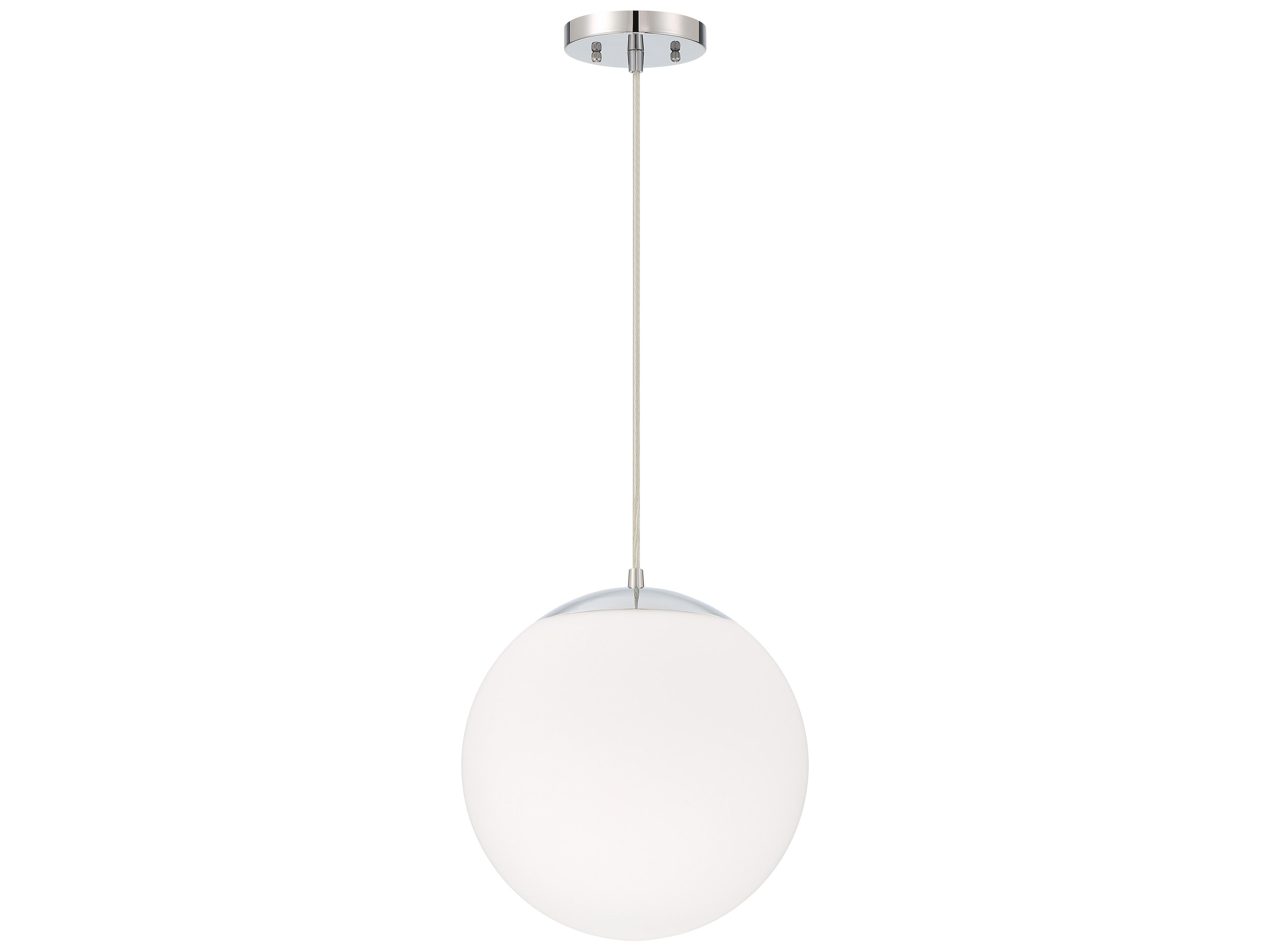 Gaze 1-Light Chrome Glass Globe Mini Pendant