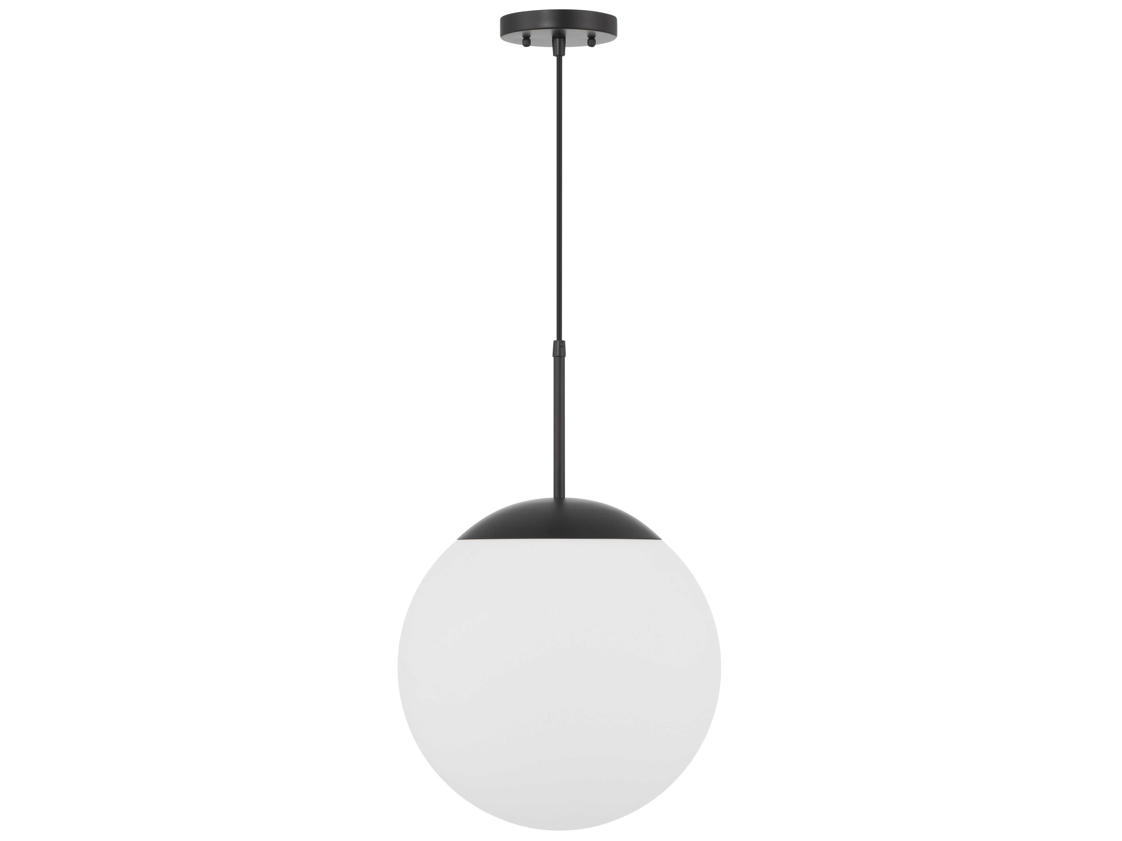 Craftmade Gaze 1-Light Flat Black Globe Pendant