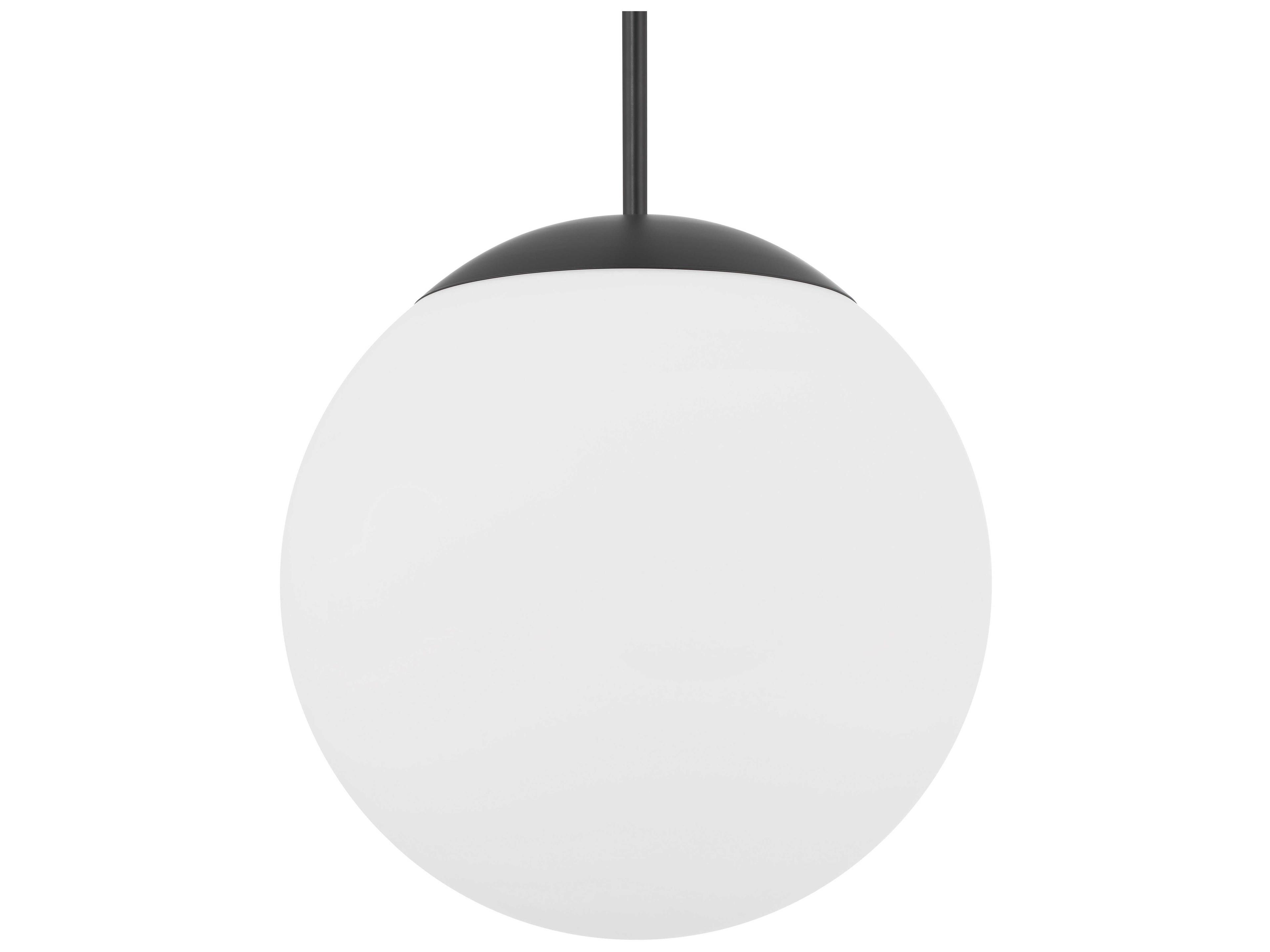 Craftmade Gaze 1-Light Flat Black Globe Pendant