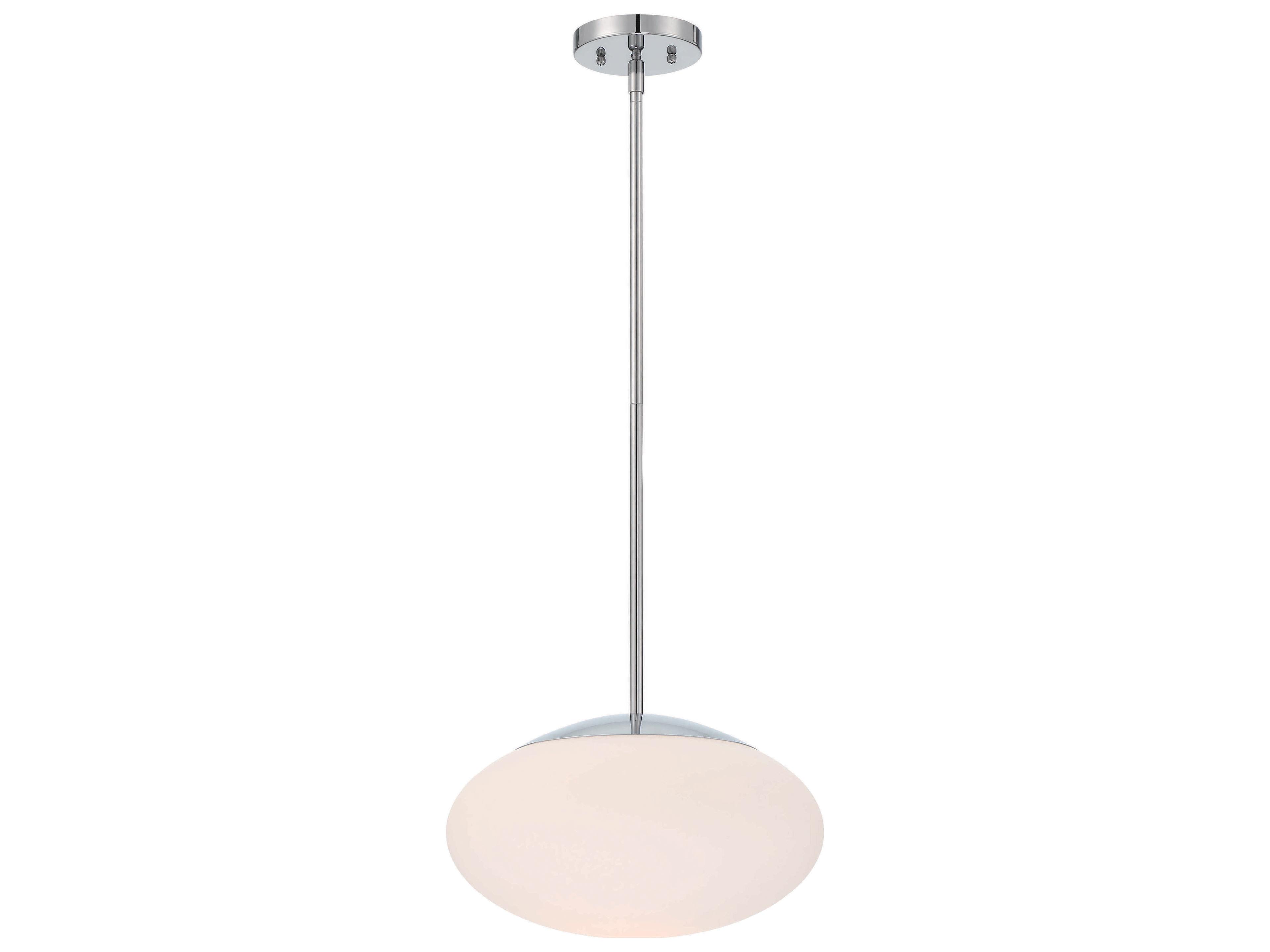 Craftmade Gaze 1-Light Chrome Glass Pendant