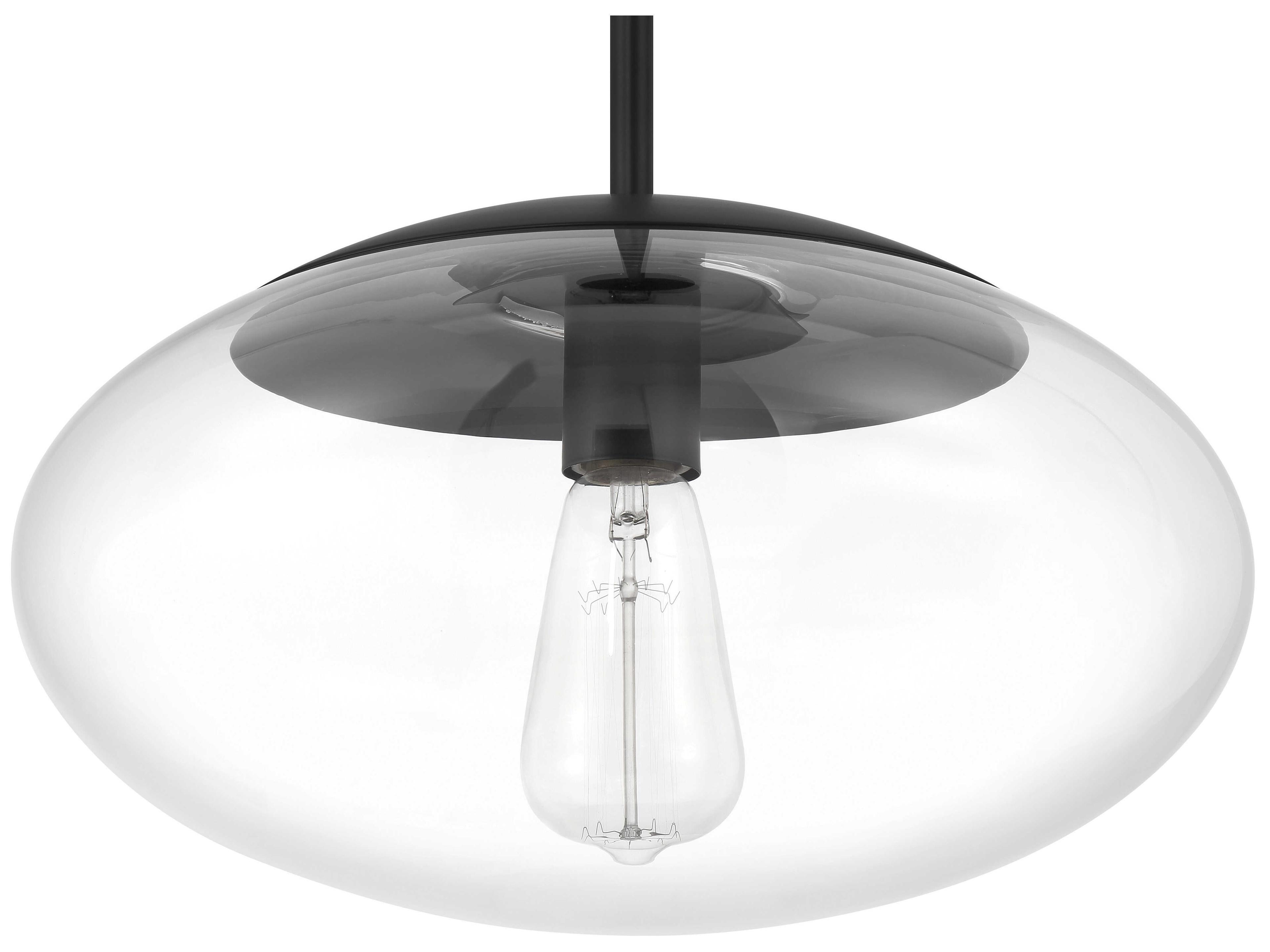 Craftmade Gaze 1-Light Flat Black Pendant