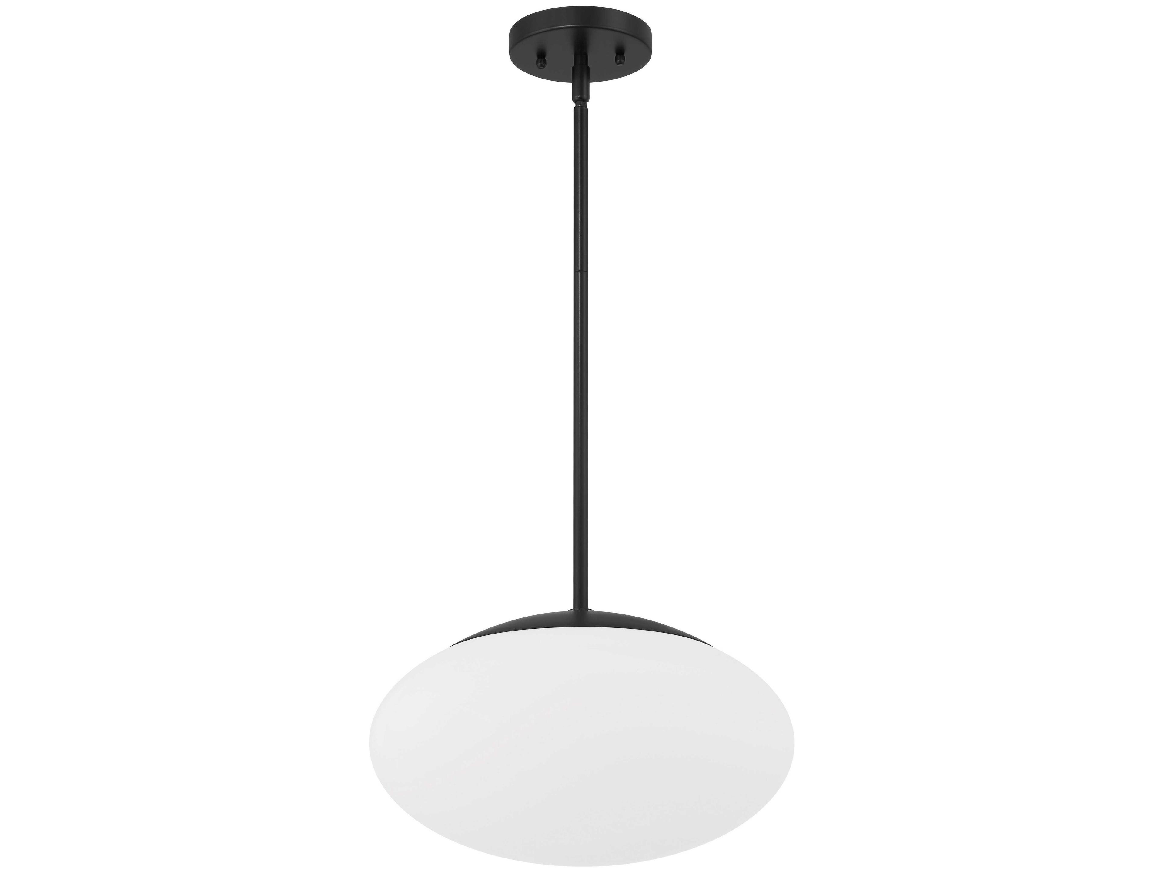 Gaze 1-Light Flat Black Pendant