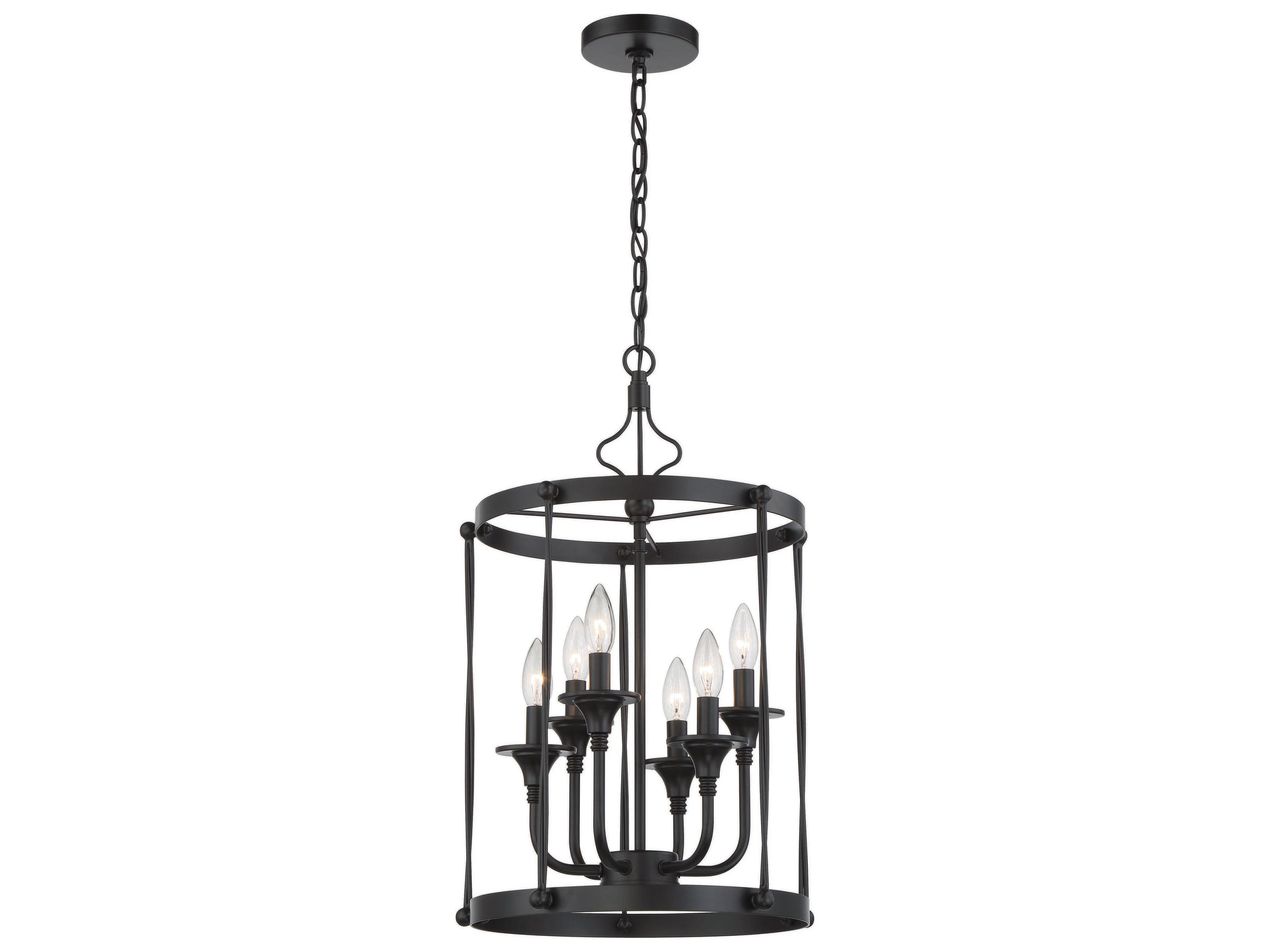 Craftmade Jolenne 6-Light Flat Black Pendant