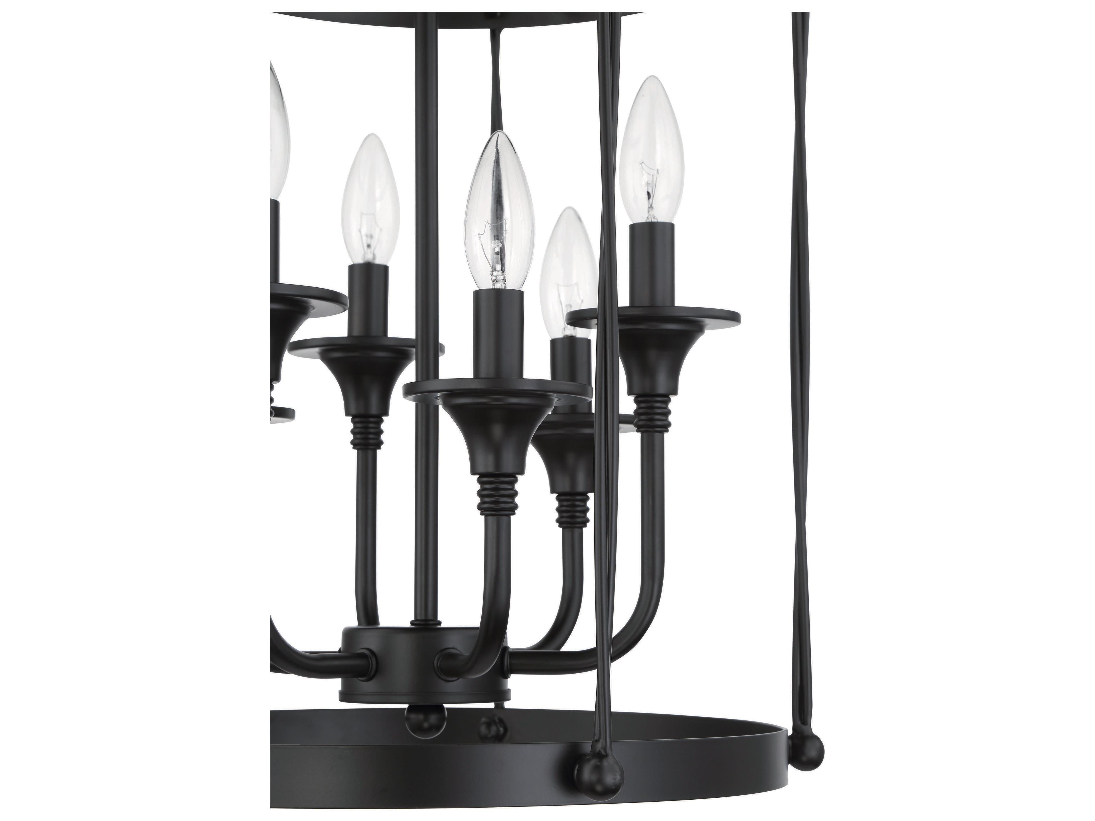 Craftmade Jolenne 6-Light Flat Black Pendant