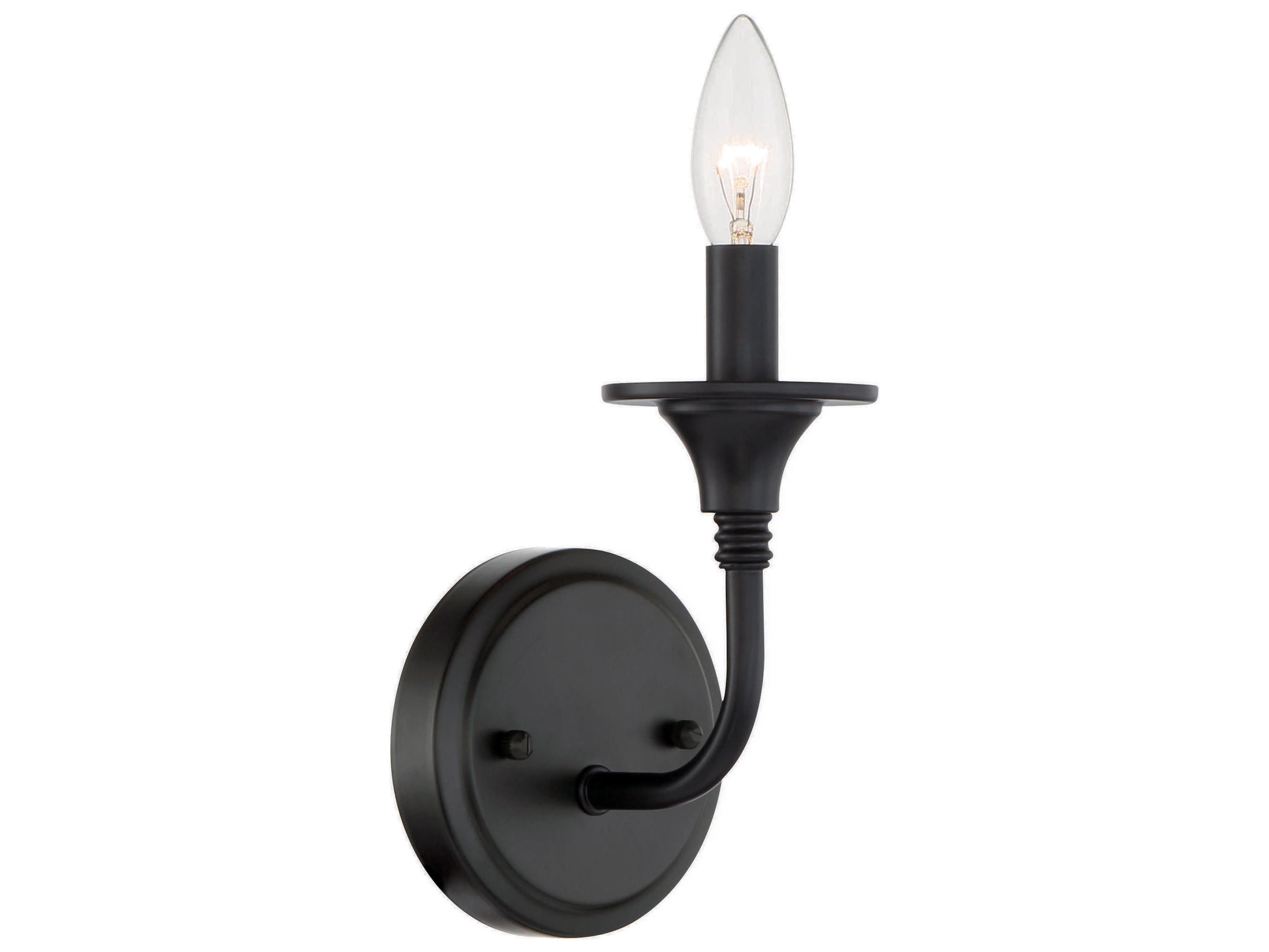 Craftmade Jolenne 1-Light Flat Black Wall Sconce