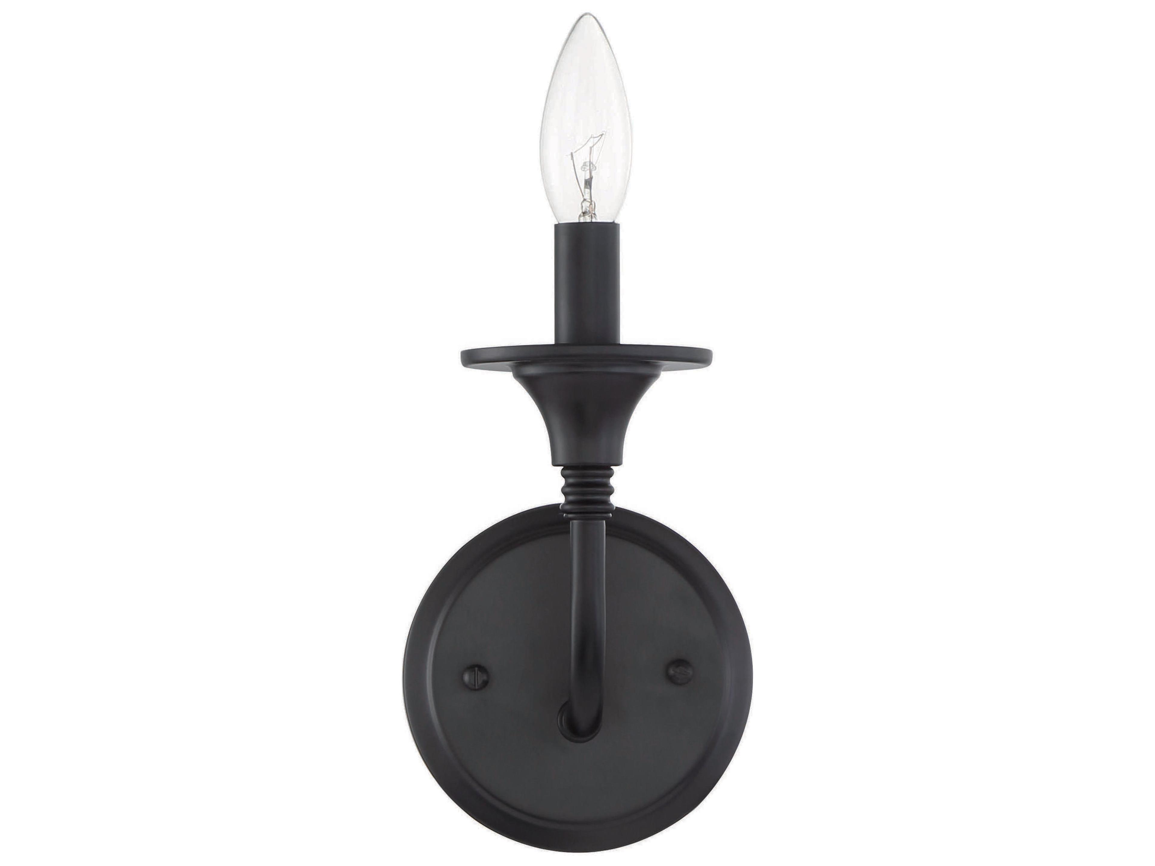 Craftmade Jolenne 1-Light Flat Black Wall Sconce