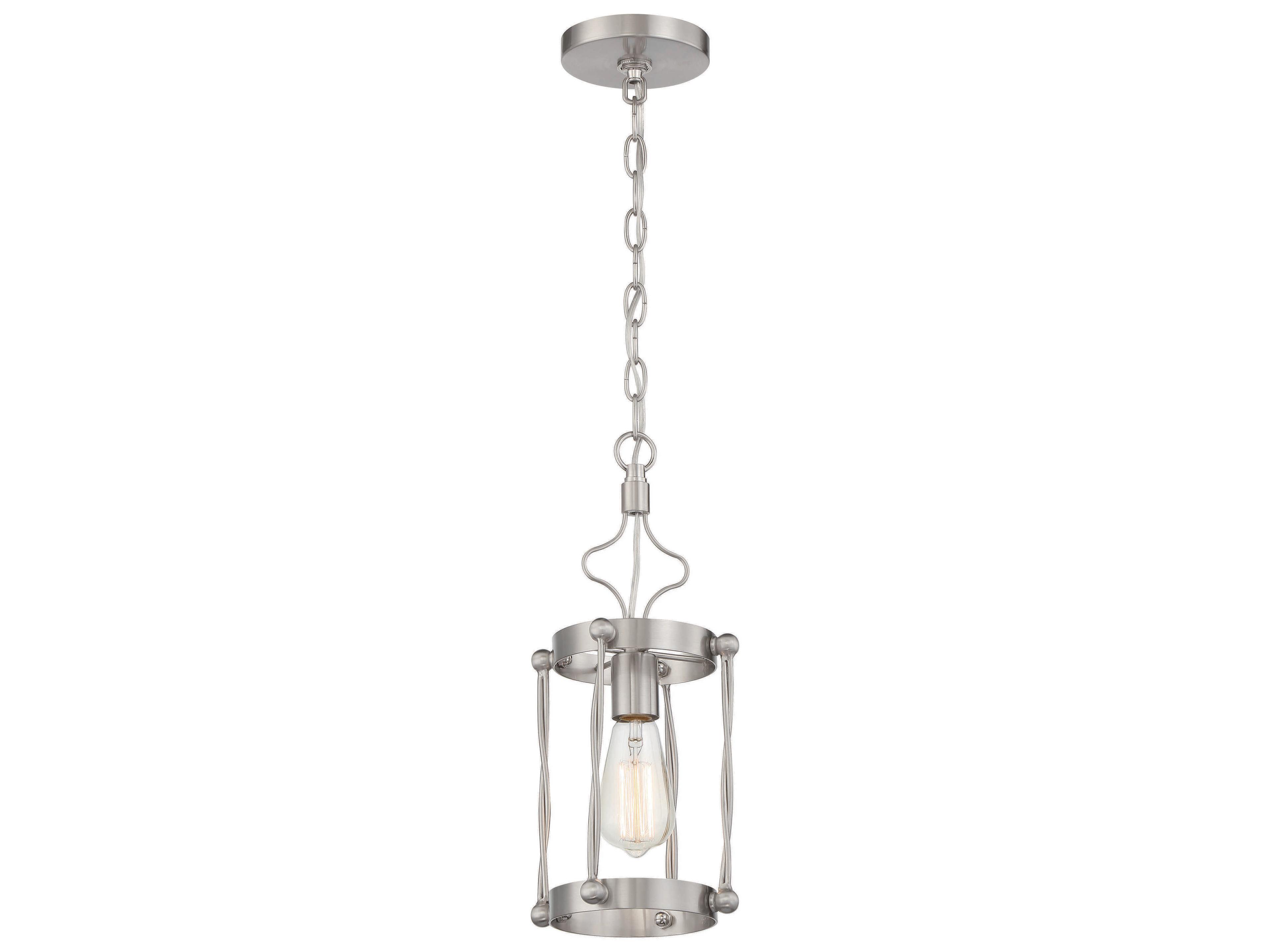 Craftmade Jolenne 1-Light Brushed Polished Nickel Mini Pendant