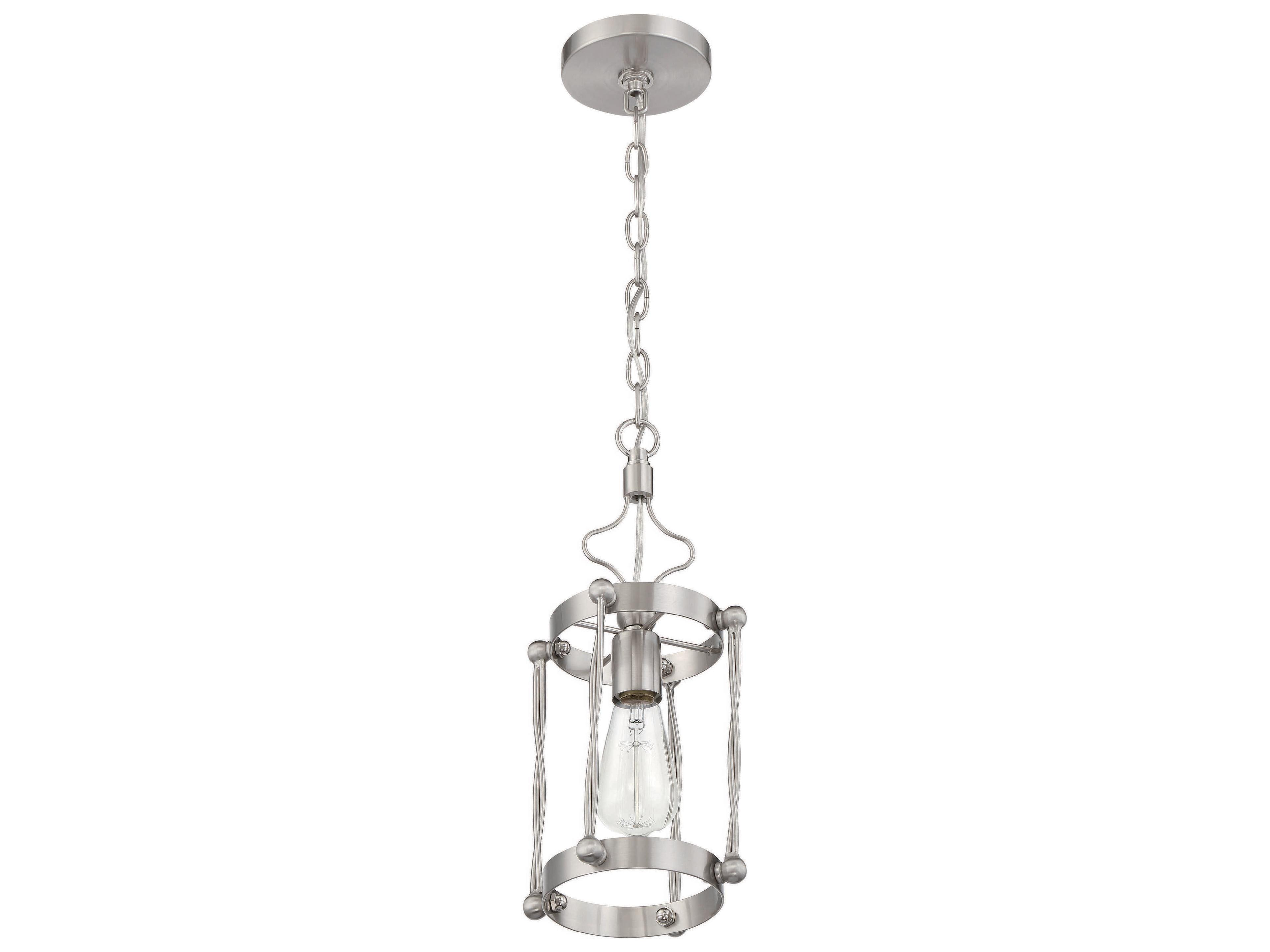 Craftmade Jolenne 1-Light Brushed Polished Nickel Mini Pendant