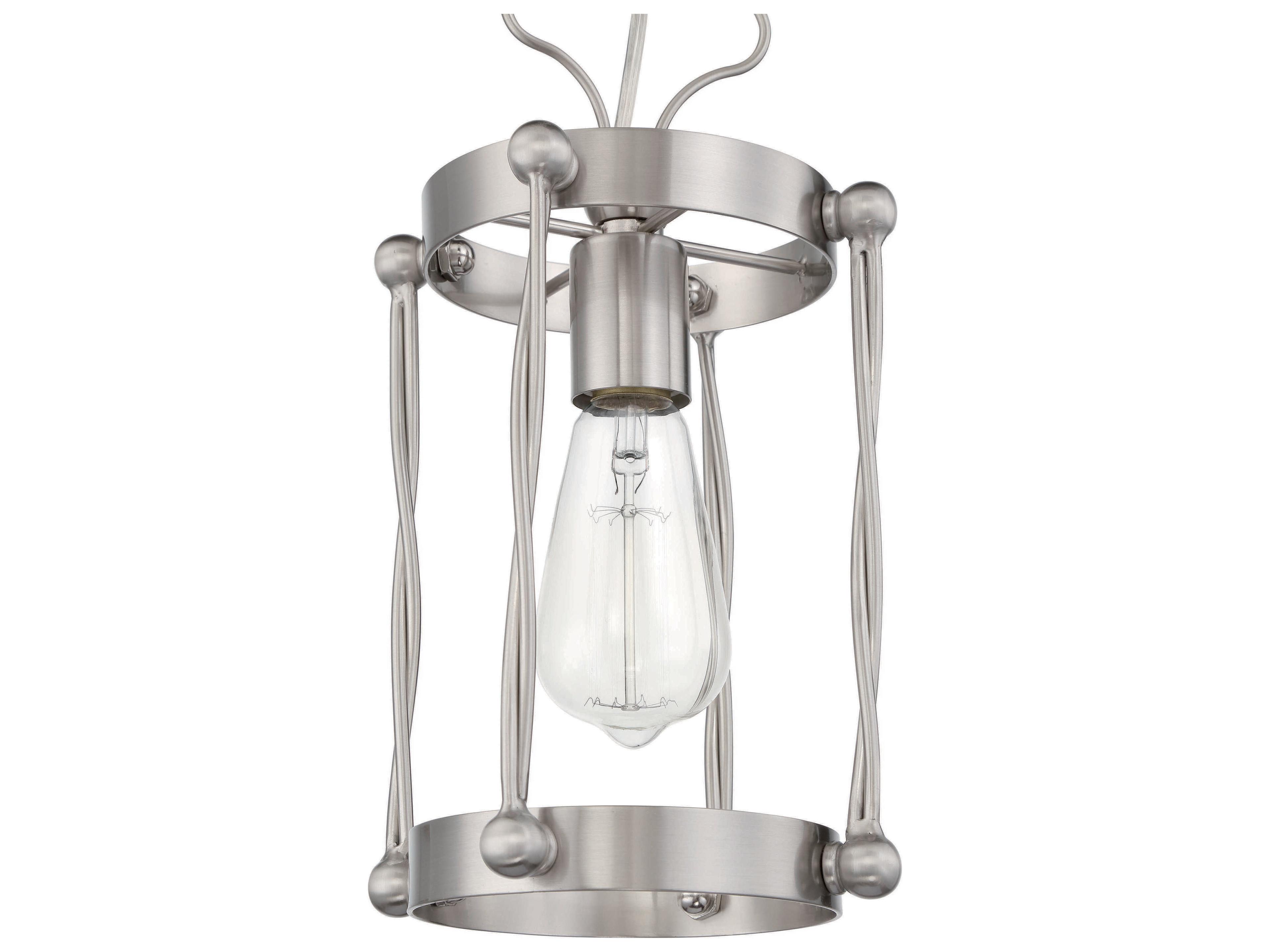 Craftmade Jolenne 1-Light Brushed Polished Nickel Mini Pendant