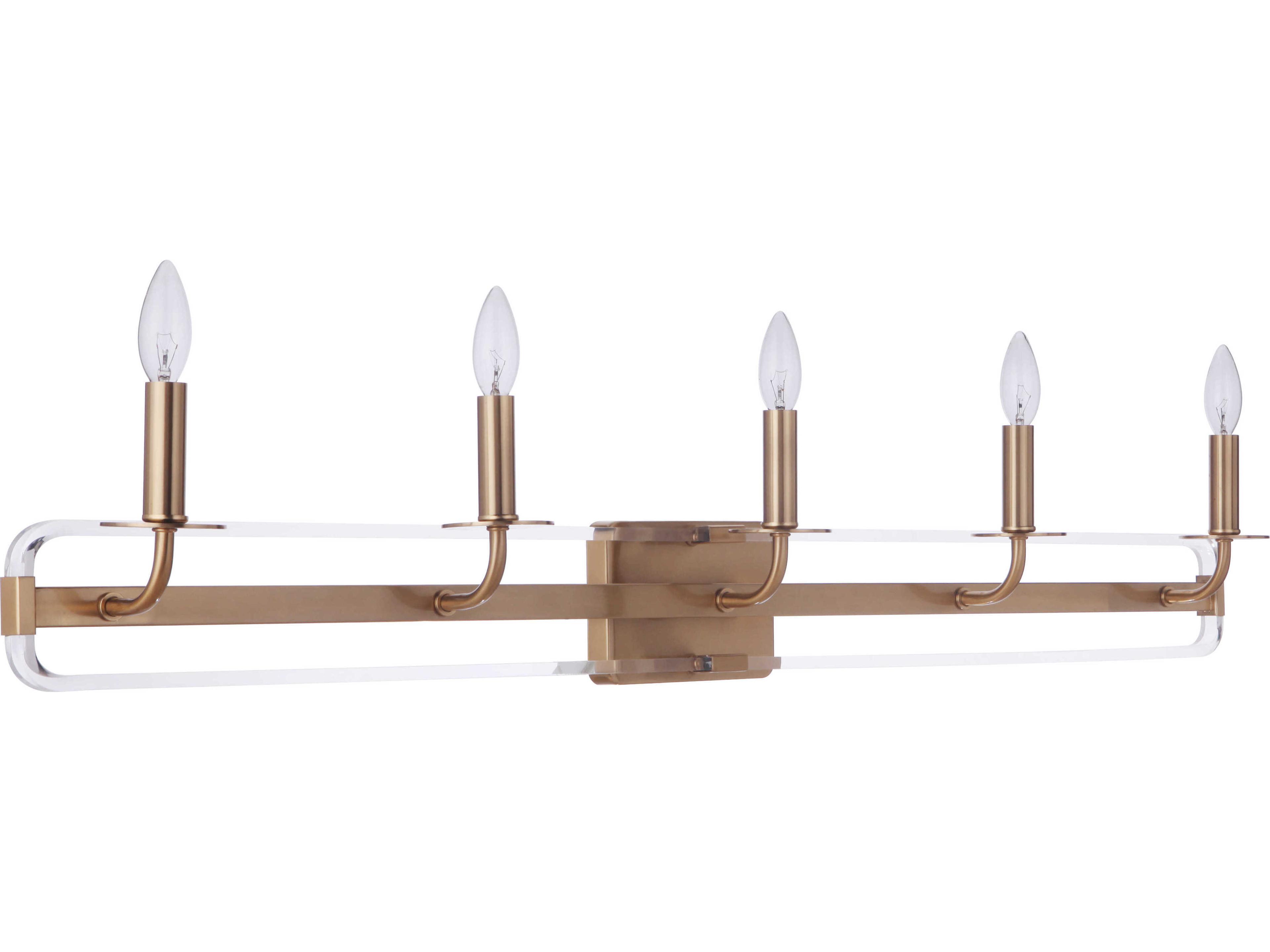 Graclyn 5-Light Satin Brass Vanity Light