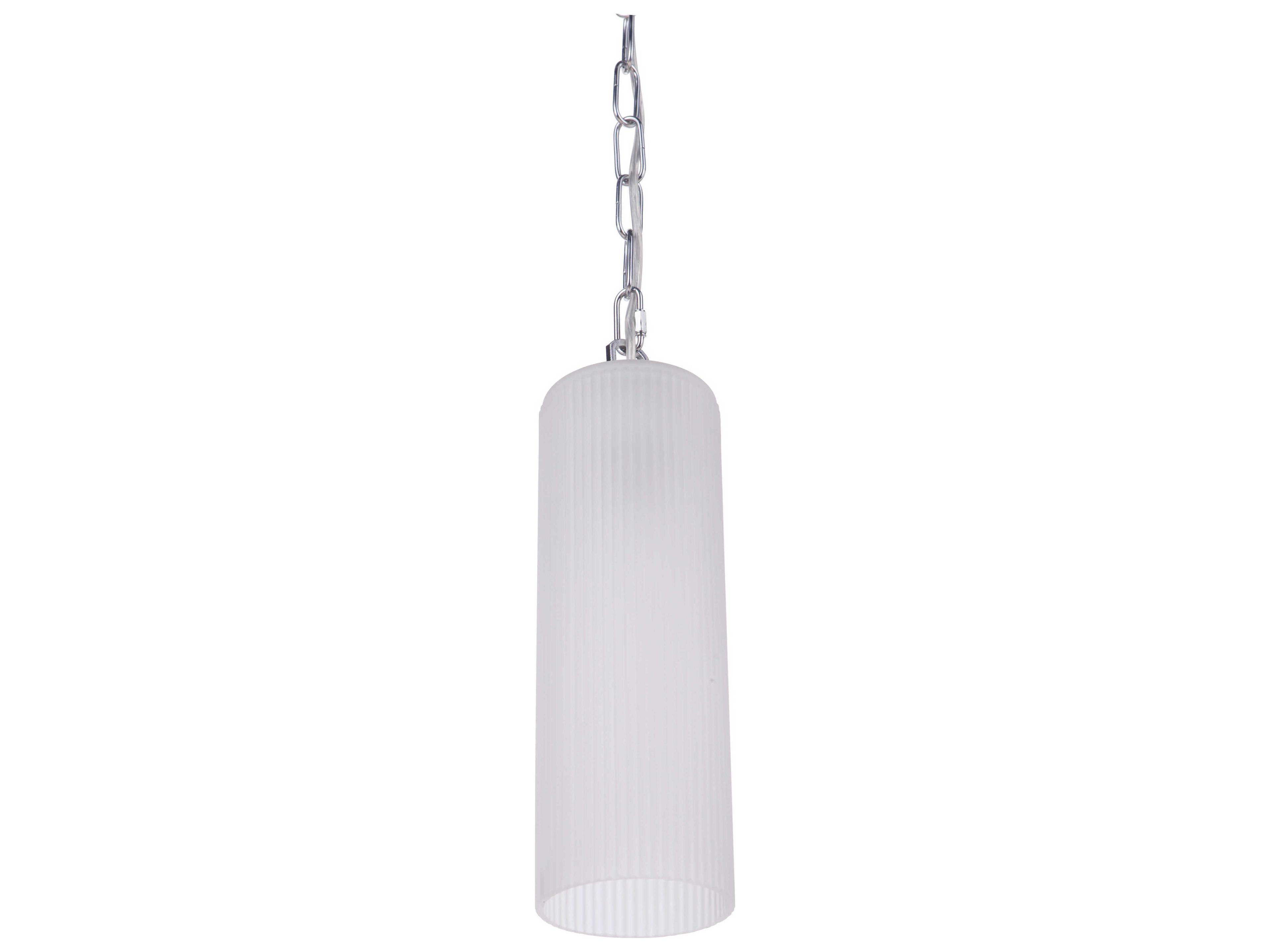 Craftmade Myos 1-Light Chrome Glass Cylinder Mini Pendant