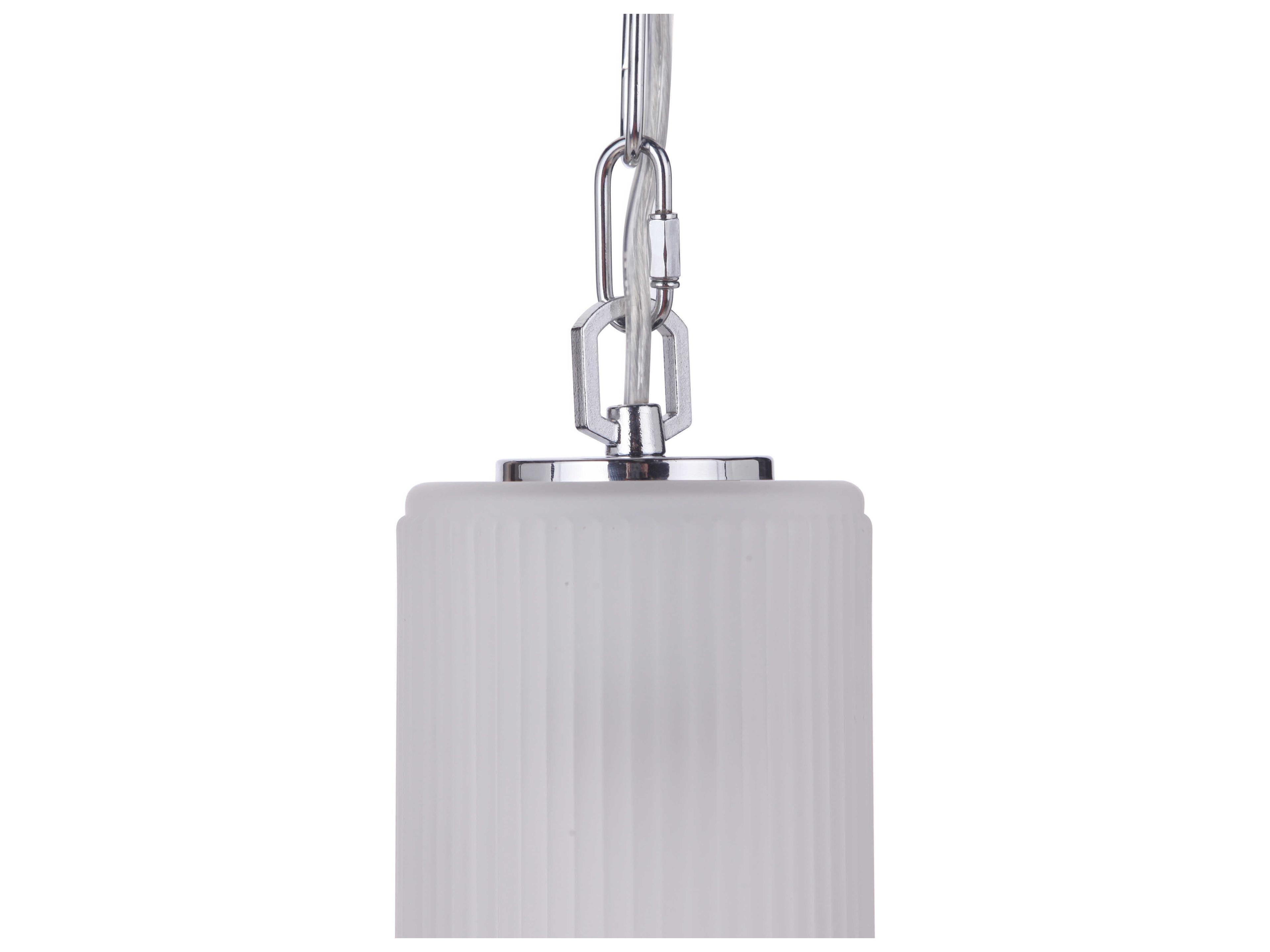 Craftmade Myos 1-Light Chrome Glass Cylinder Mini Pendant