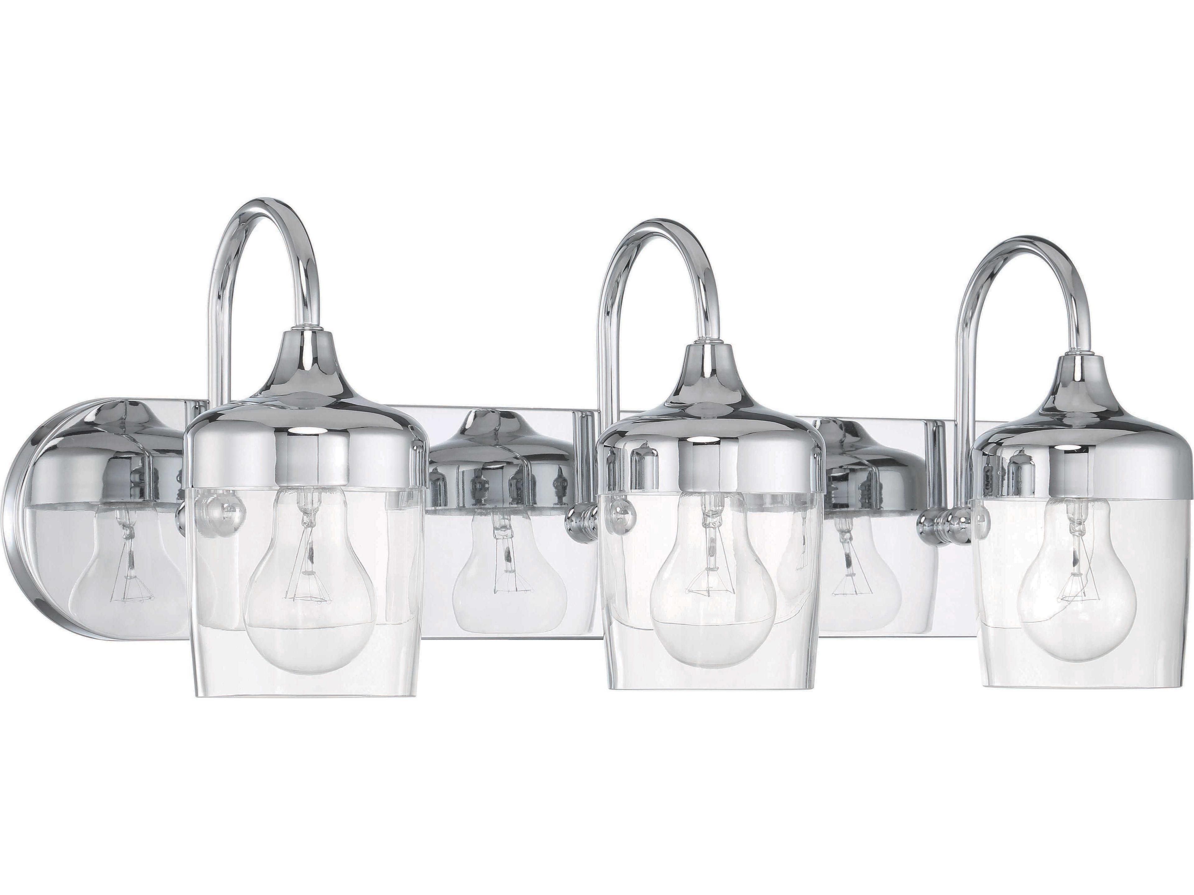 Wrenn 3-Light Chrome Vanity Light