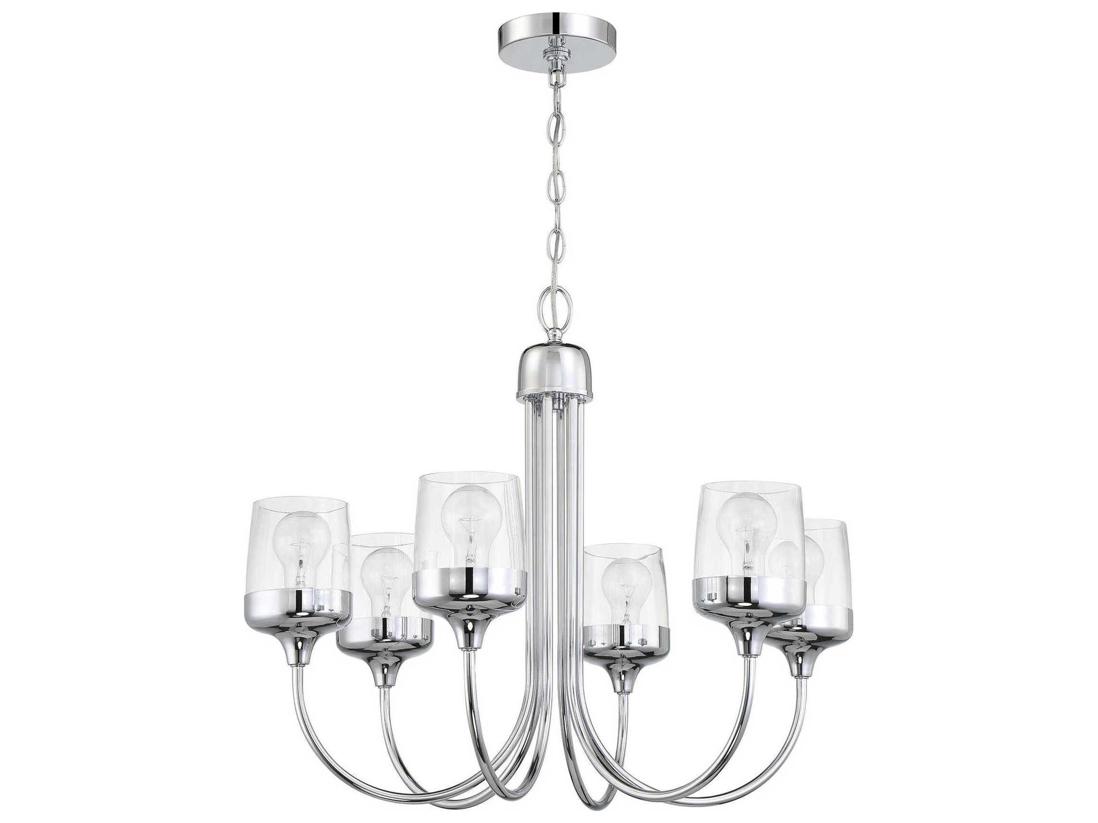 Wrenn 6-Light Chrome Chandelier