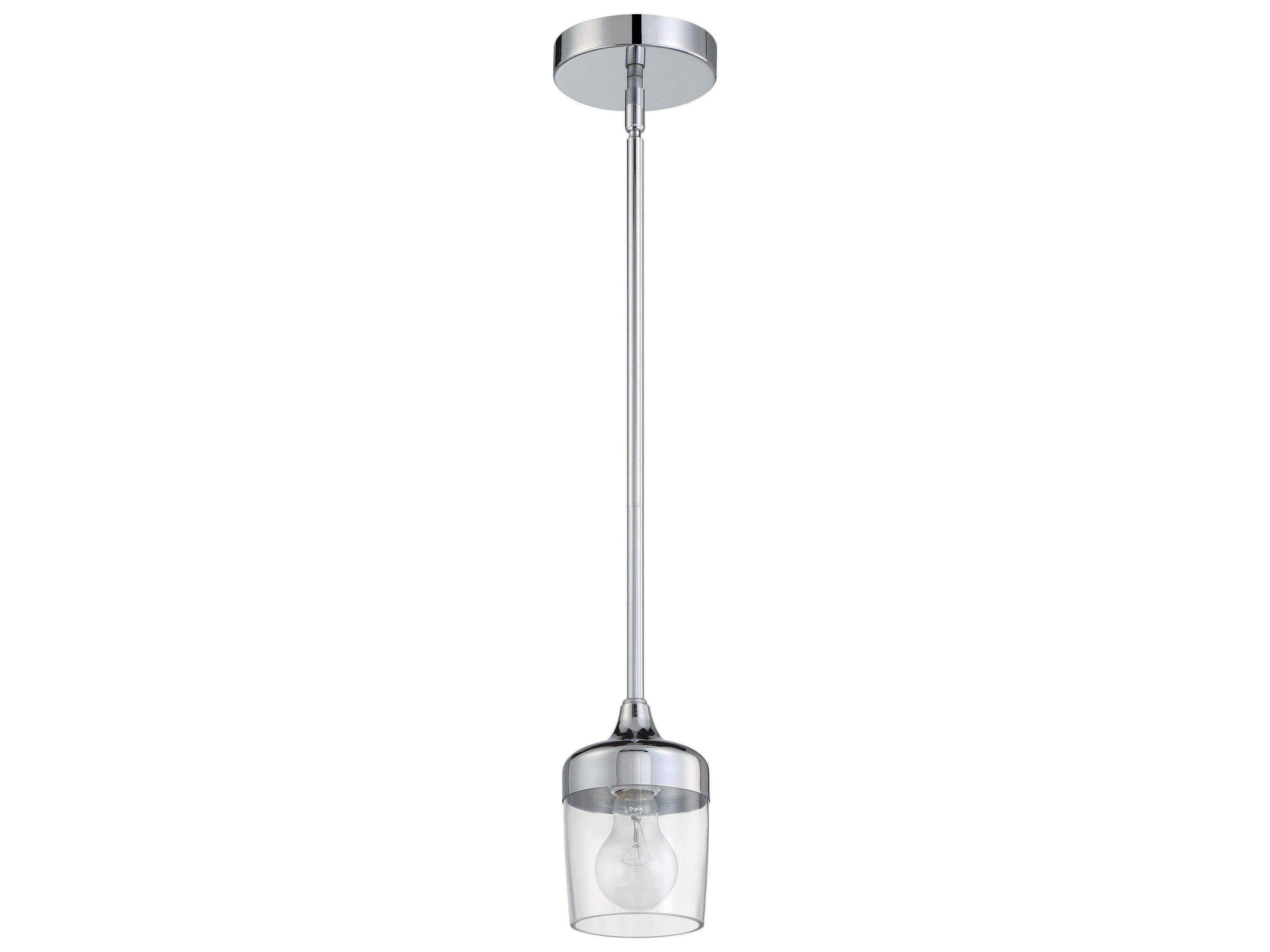 Wrenn 1-Light Chrome Cylinder Mini Pendant