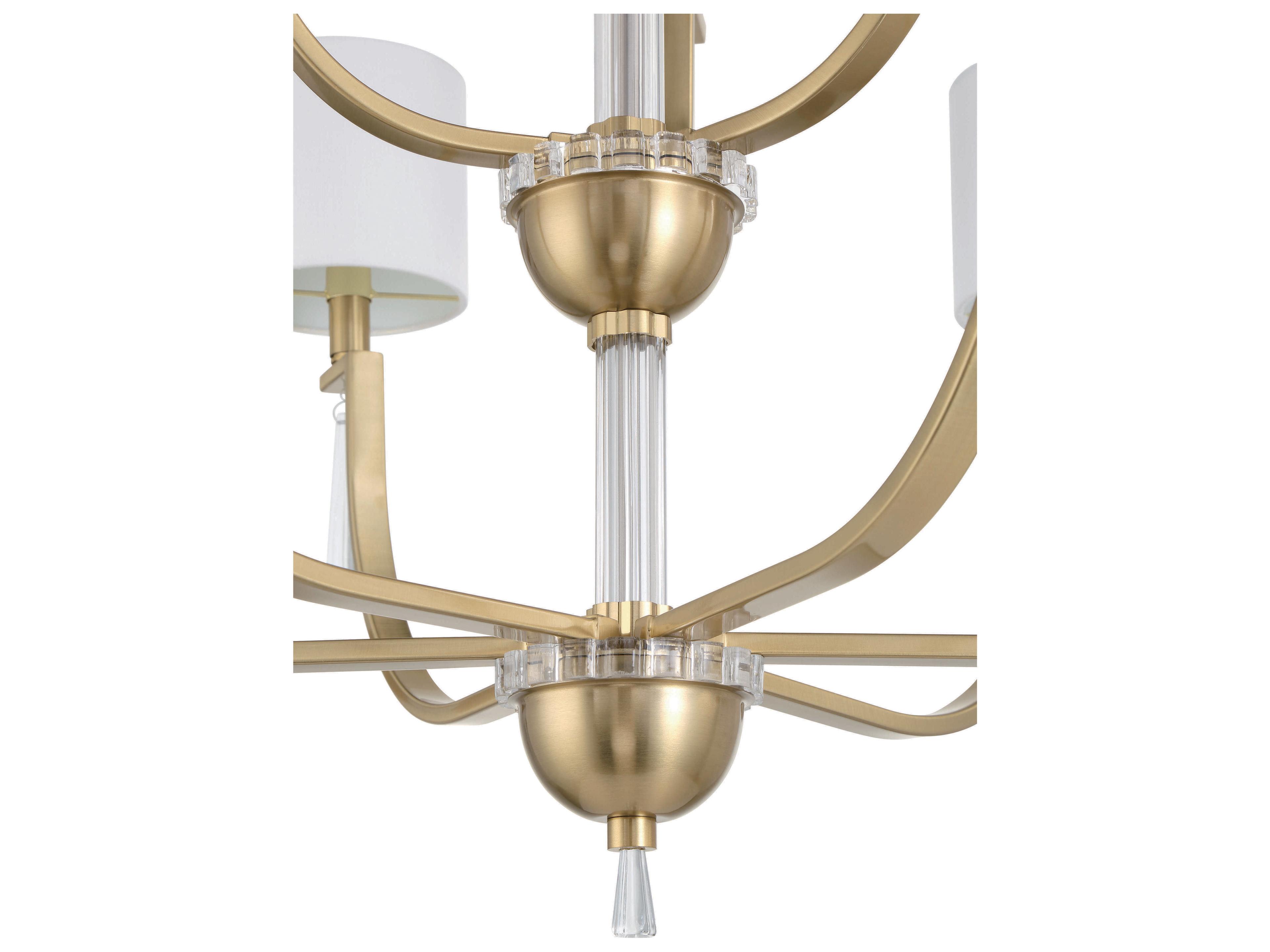 Craftmade Fortuna 9-Light Satin Brass Drum Chandelier