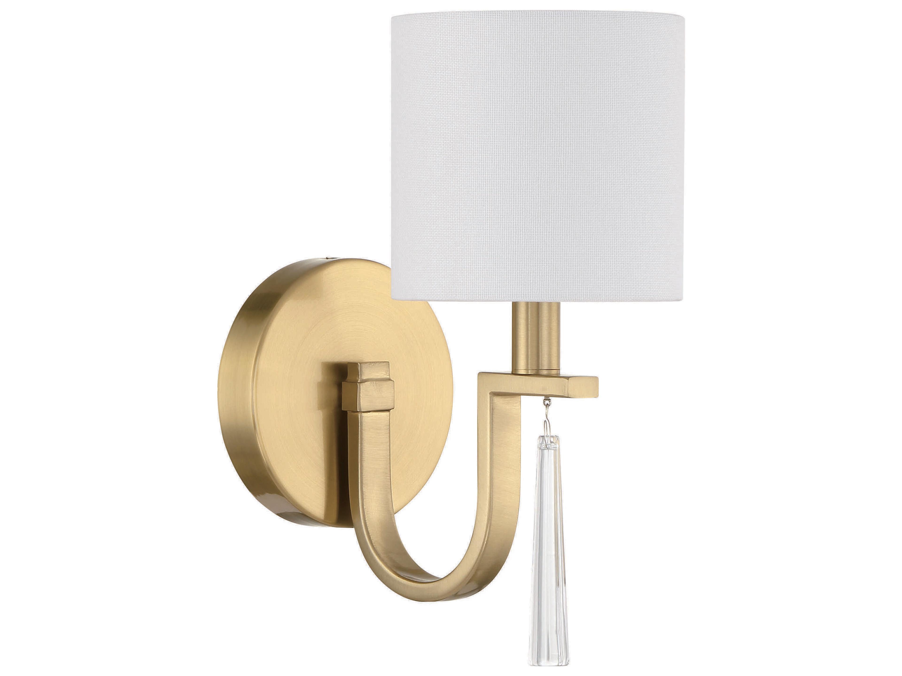 Fortuna 1-Light Satin Brass Wall Sconce