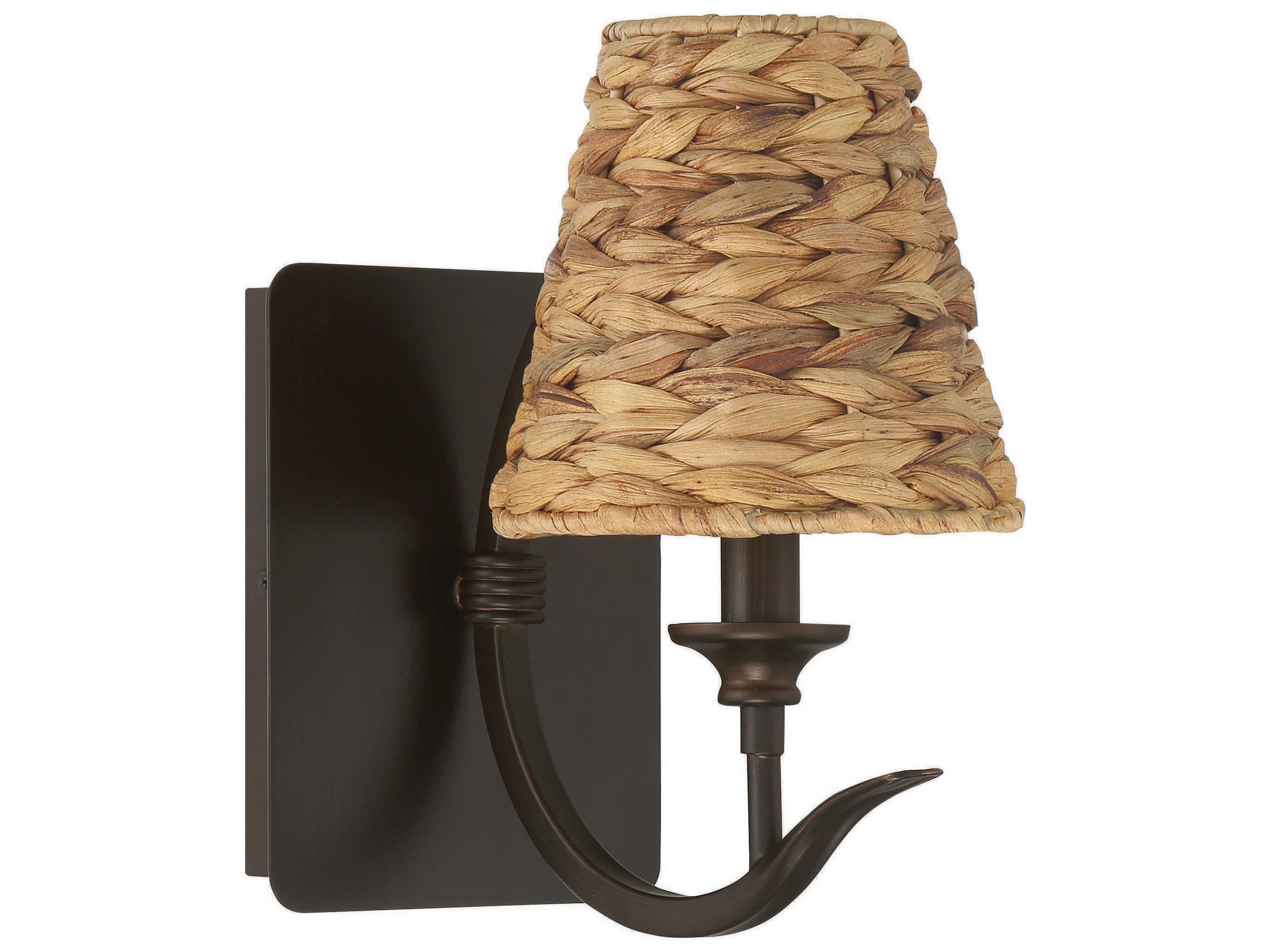 Kokomo 1-Light Aged Bronze Brushed Wall Sconce