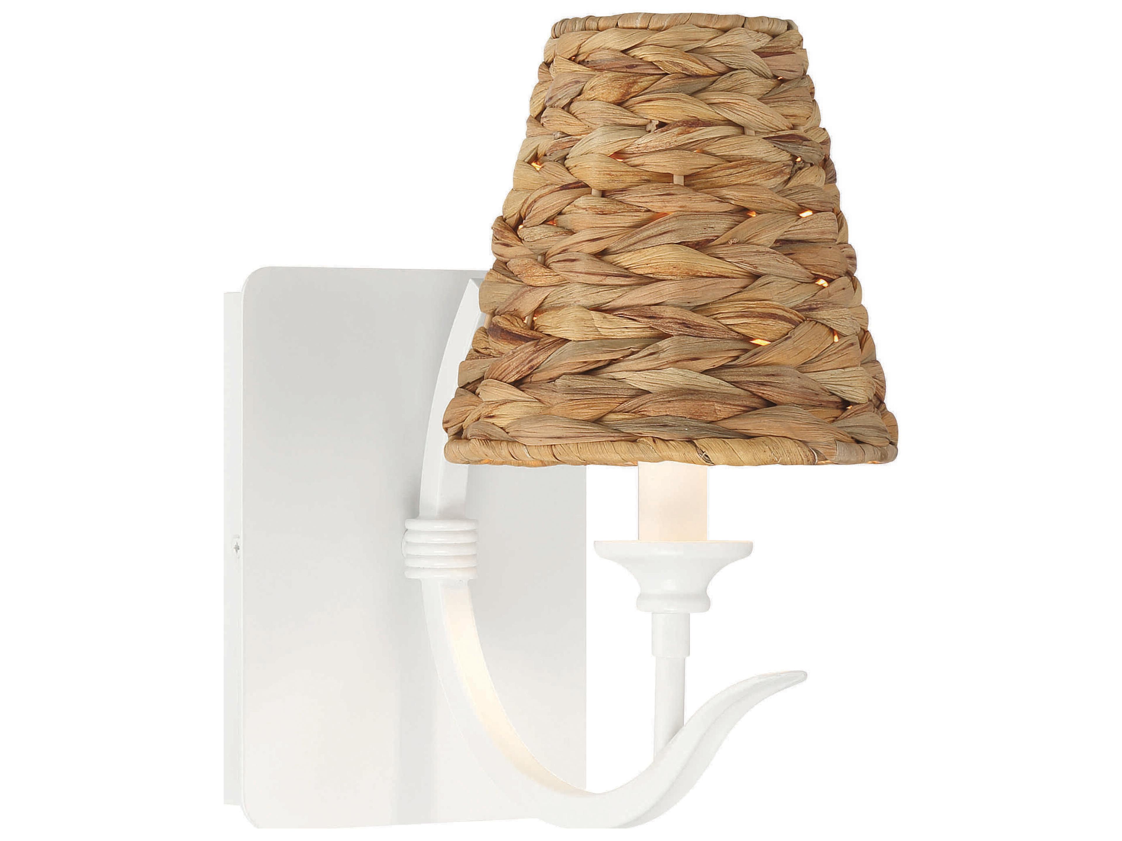 Craftmade Kokomo 1-Light Matte White Wall Sconce