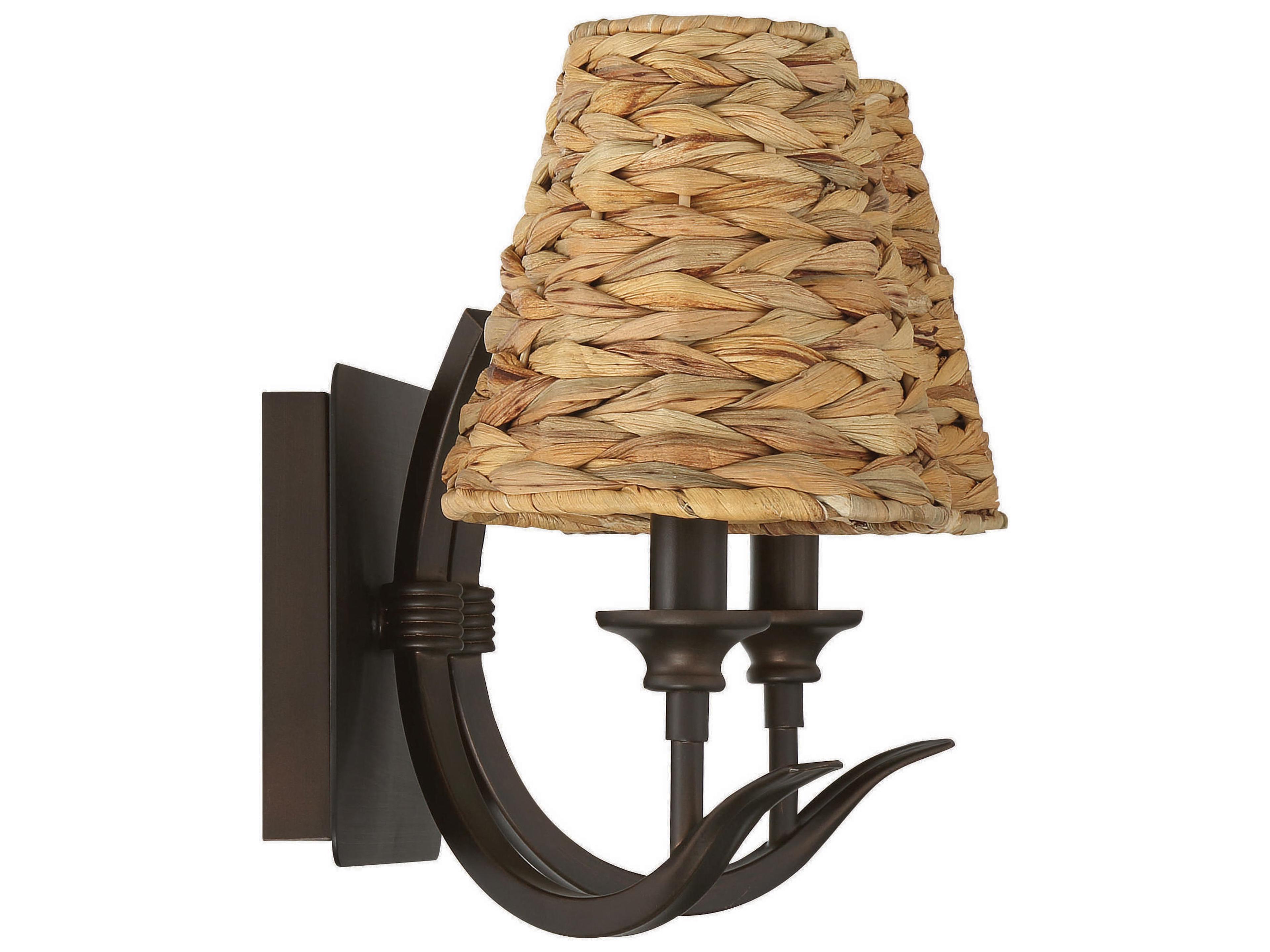 Craftmade Kokomo 2-Light Aged Bronze Brushed Wall Sconce