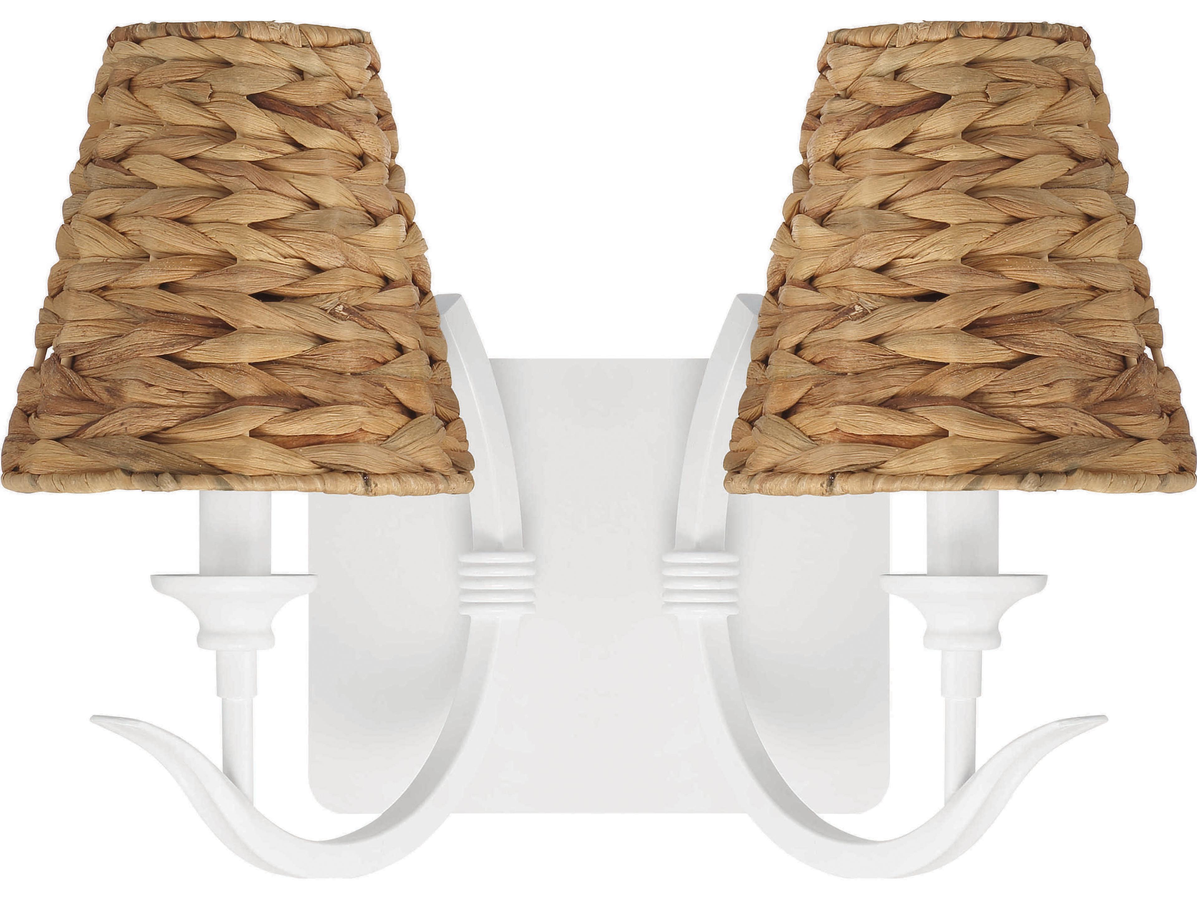 Kokomo 2-Light Matte White Wall Sconce