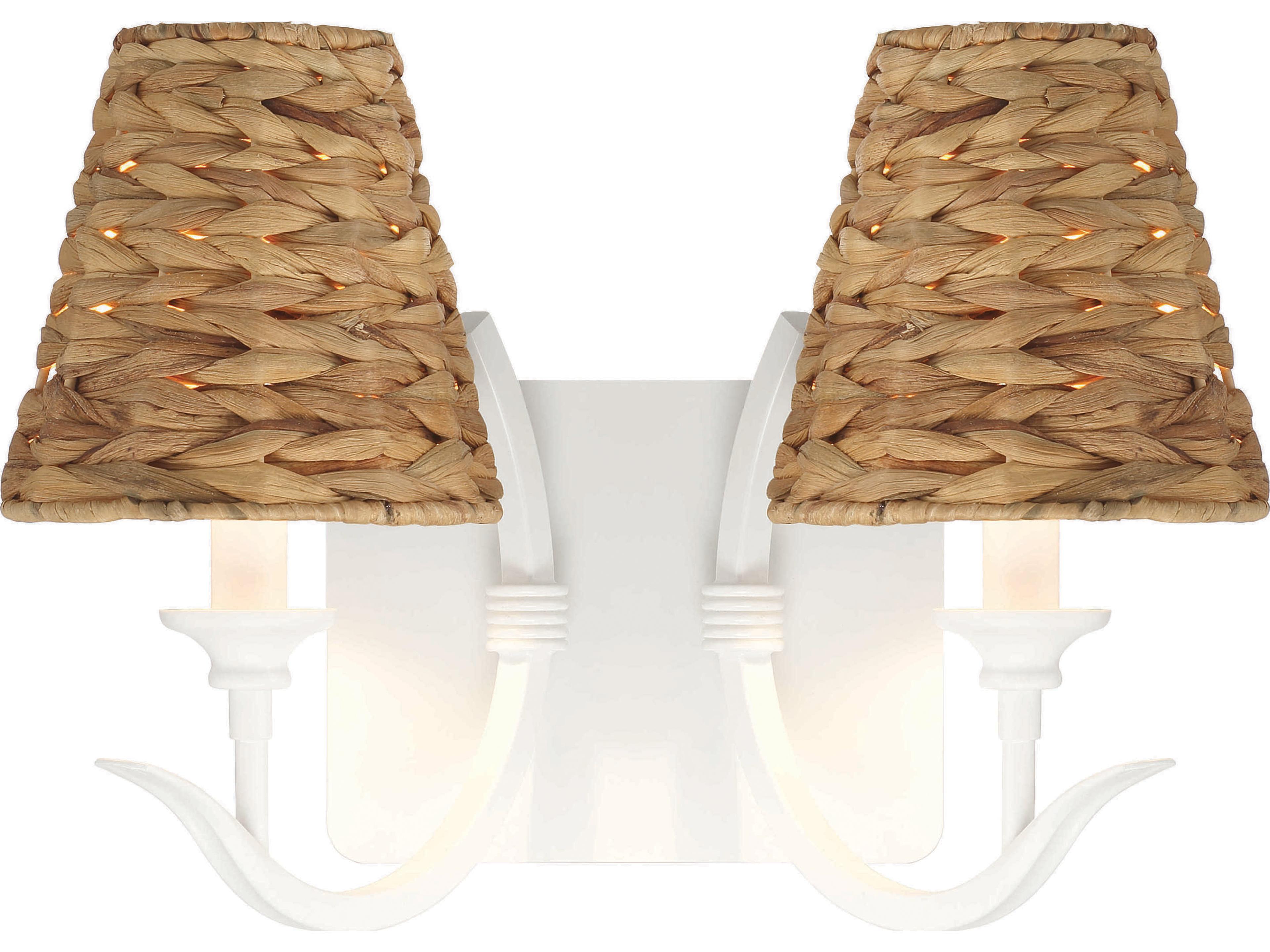 Craftmade Kokomo 2-Light Matte White Wall Sconce