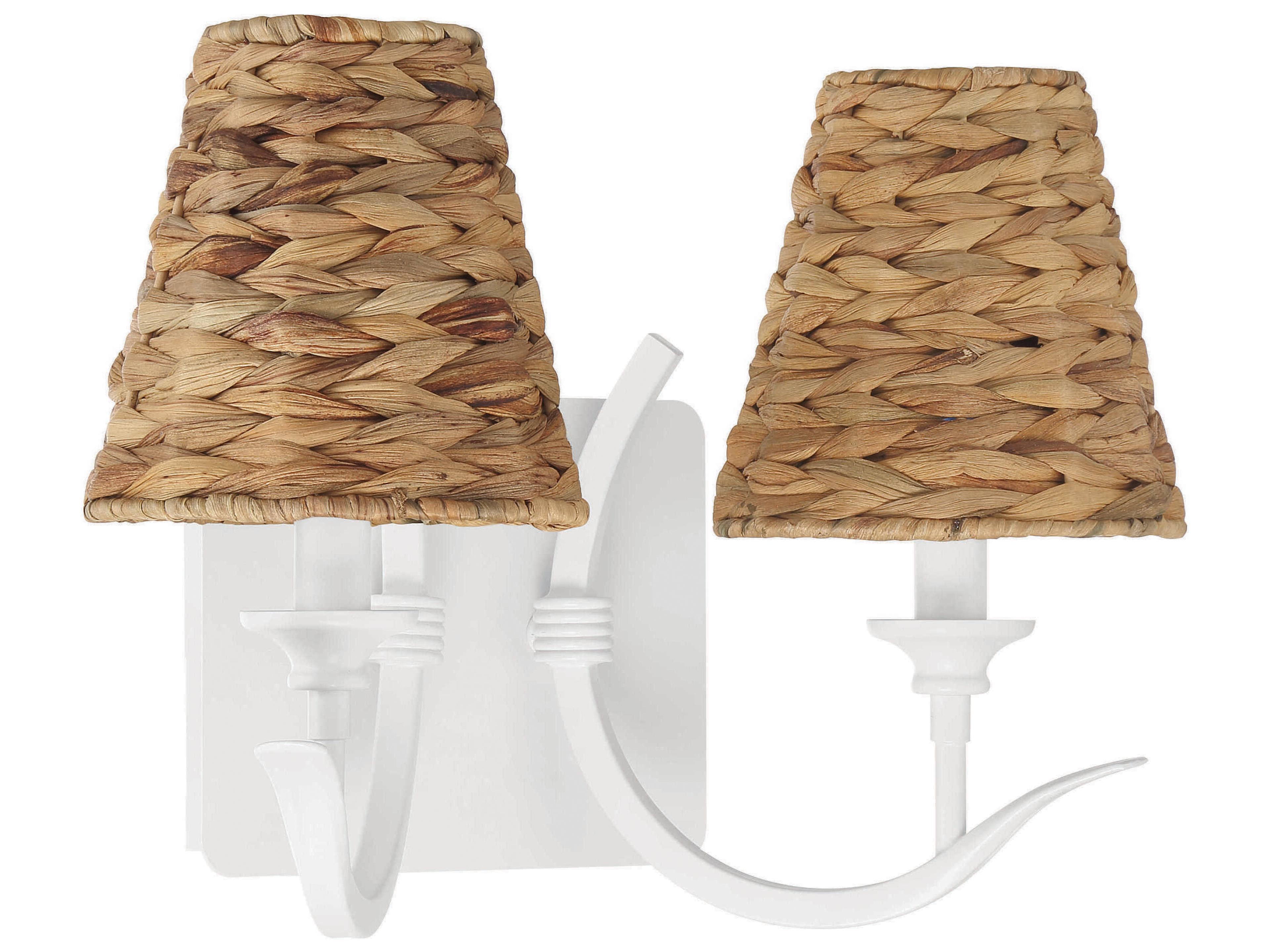 Craftmade Kokomo 2-Light Matte White Wall Sconce