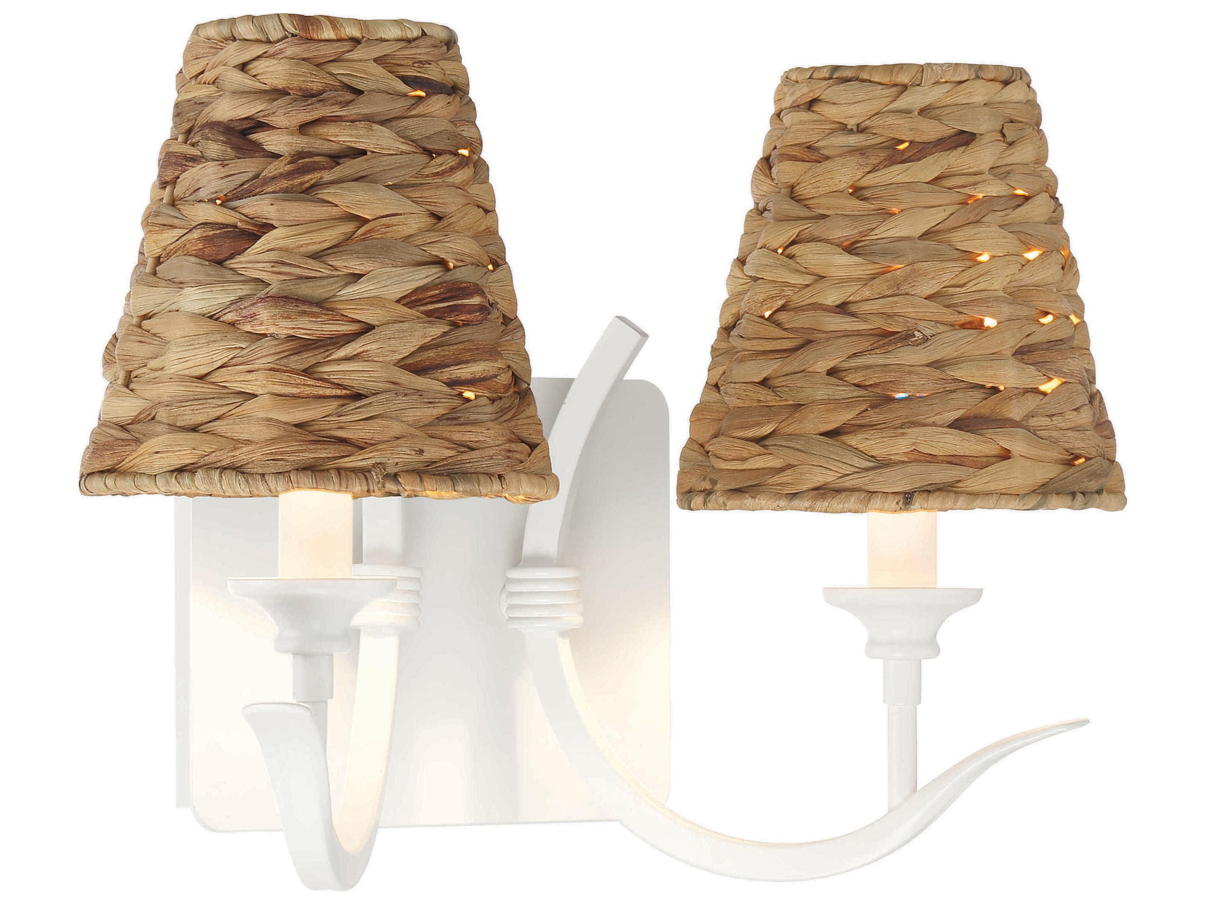 Craftmade Kokomo 2-Light Matte White Wall Sconce