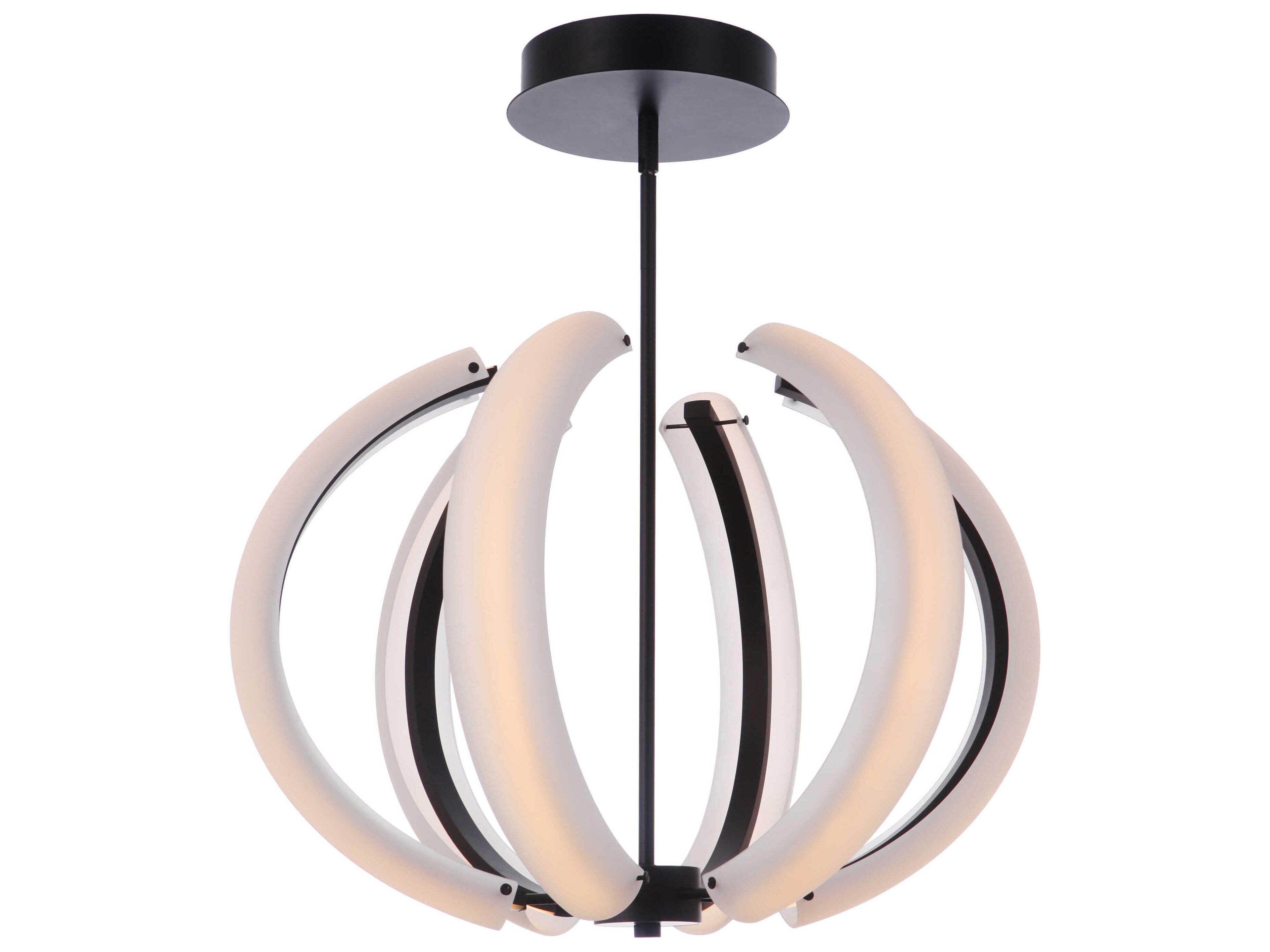 Craftmade Unwind 6-Light Flat Black Globe Pendant