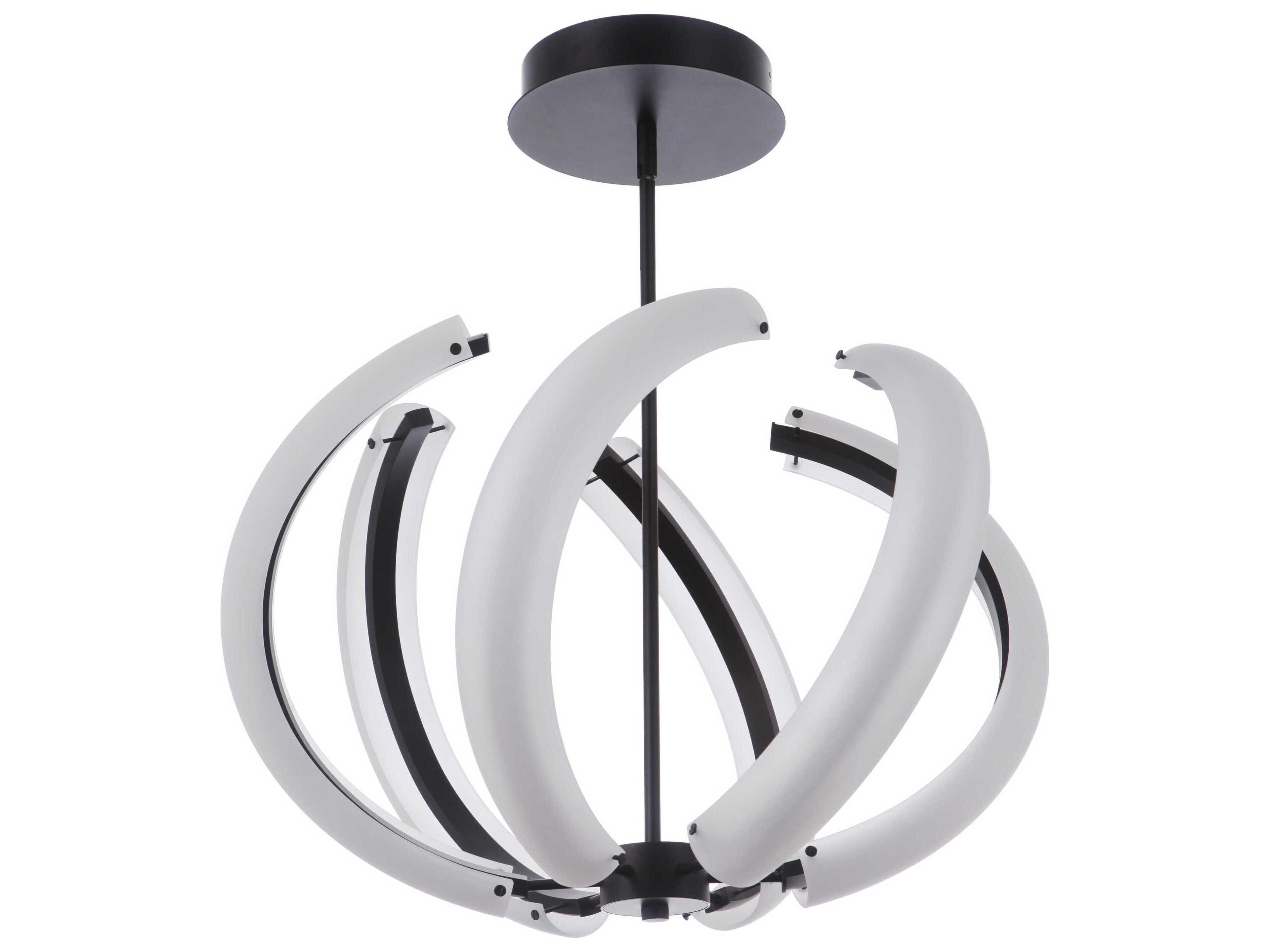 Craftmade Unwind 6-Light Flat Black Globe Pendant